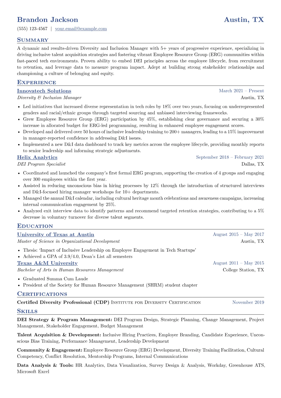 Diversity & Inclusion version - Page 1