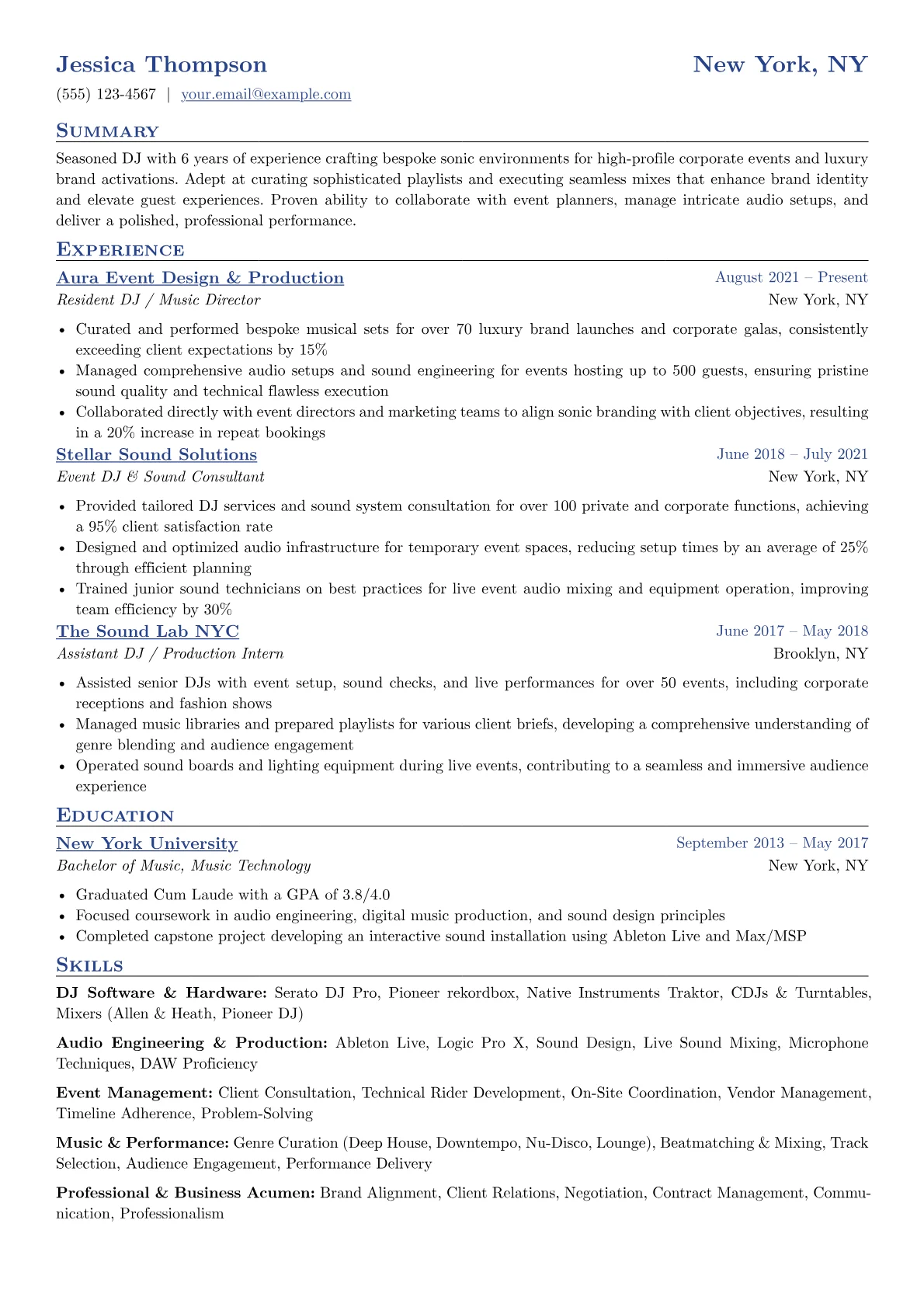 Corporate & Luxury version - Page 1