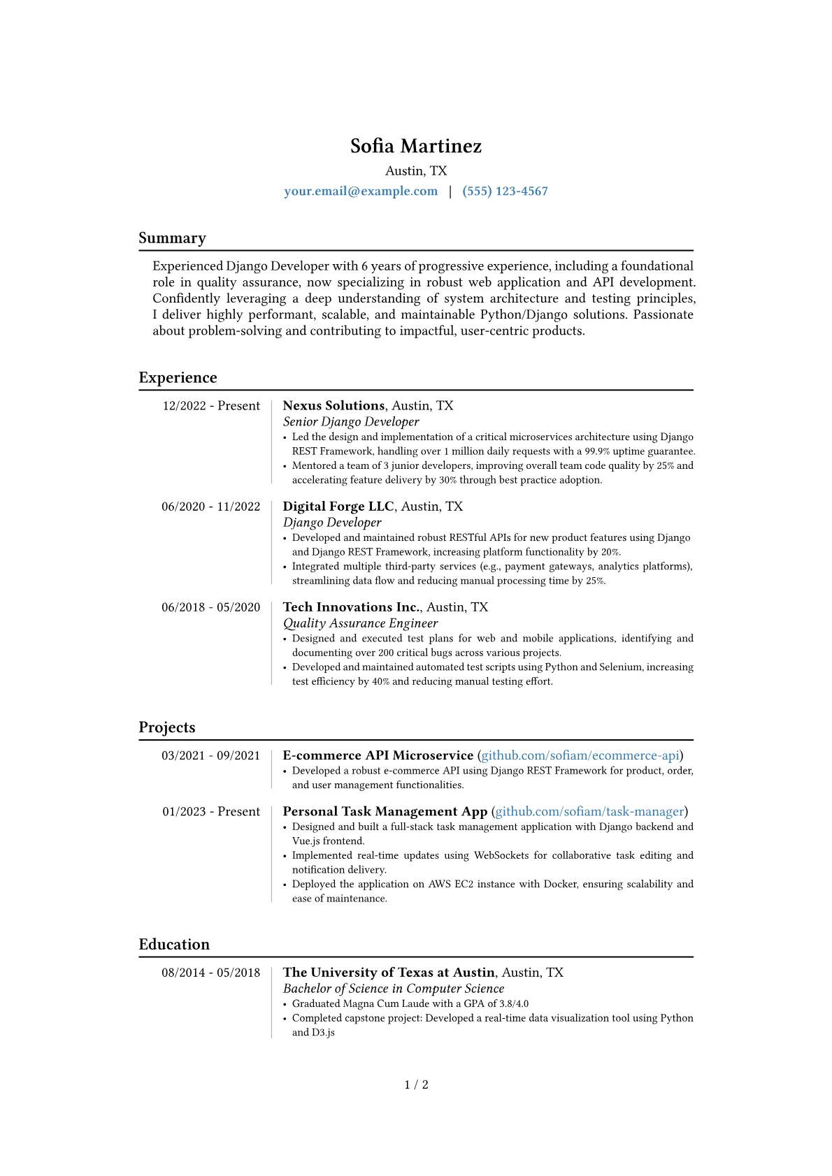 Career changer version - Page 1