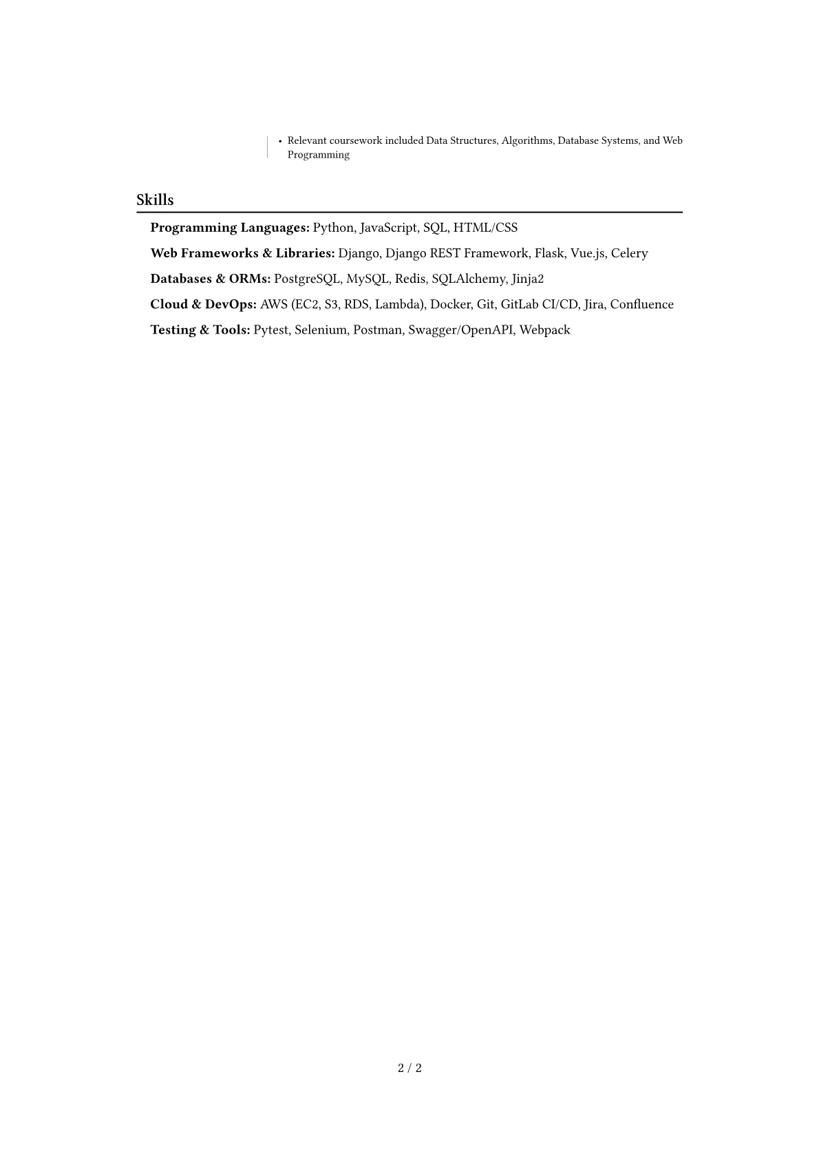 Career changer version - Page 2