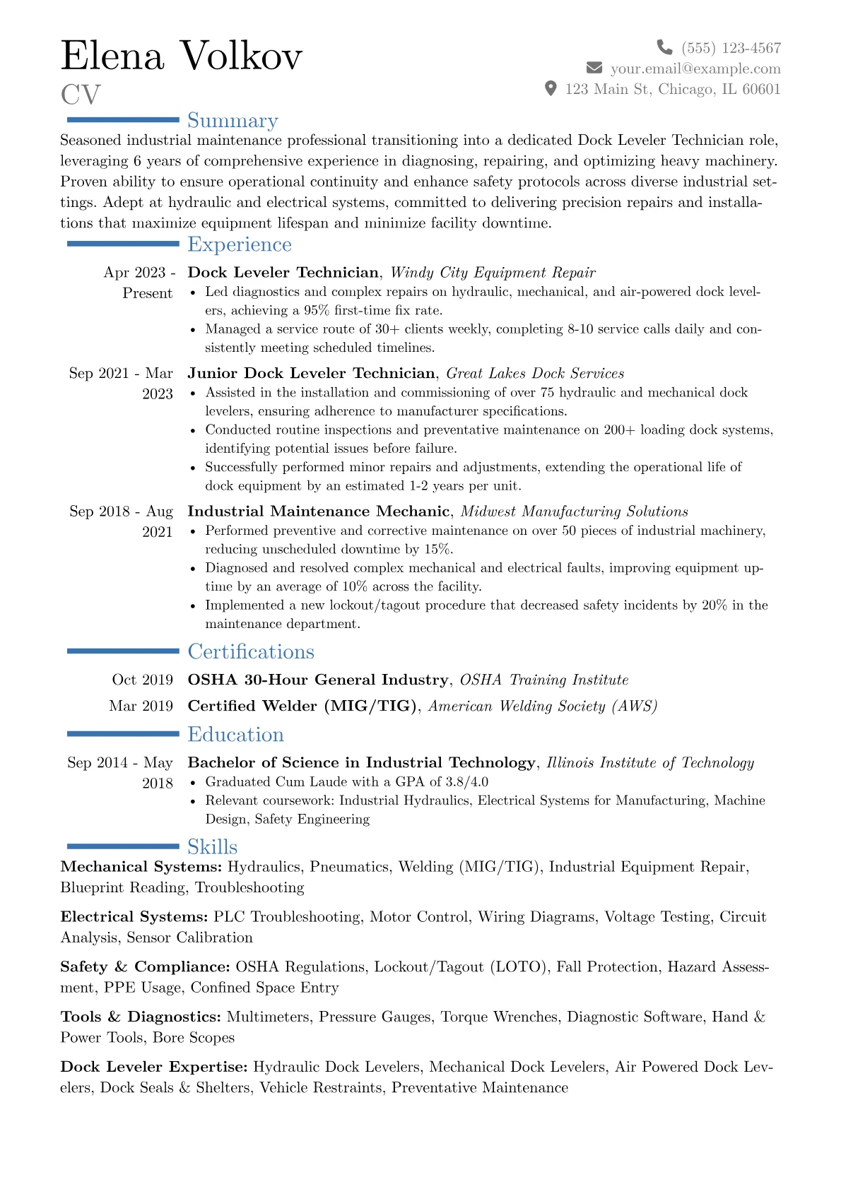 Career changer version - Page 1
