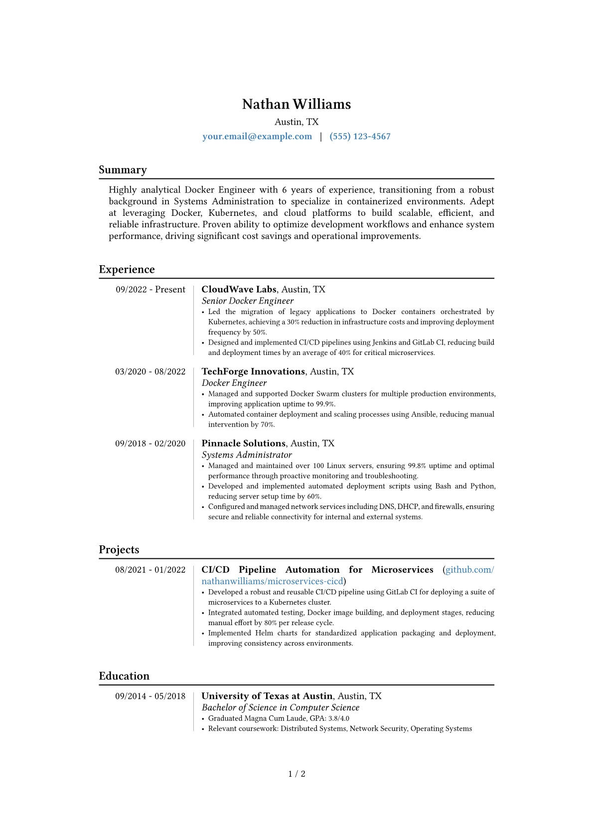 Career changer version - Page 1