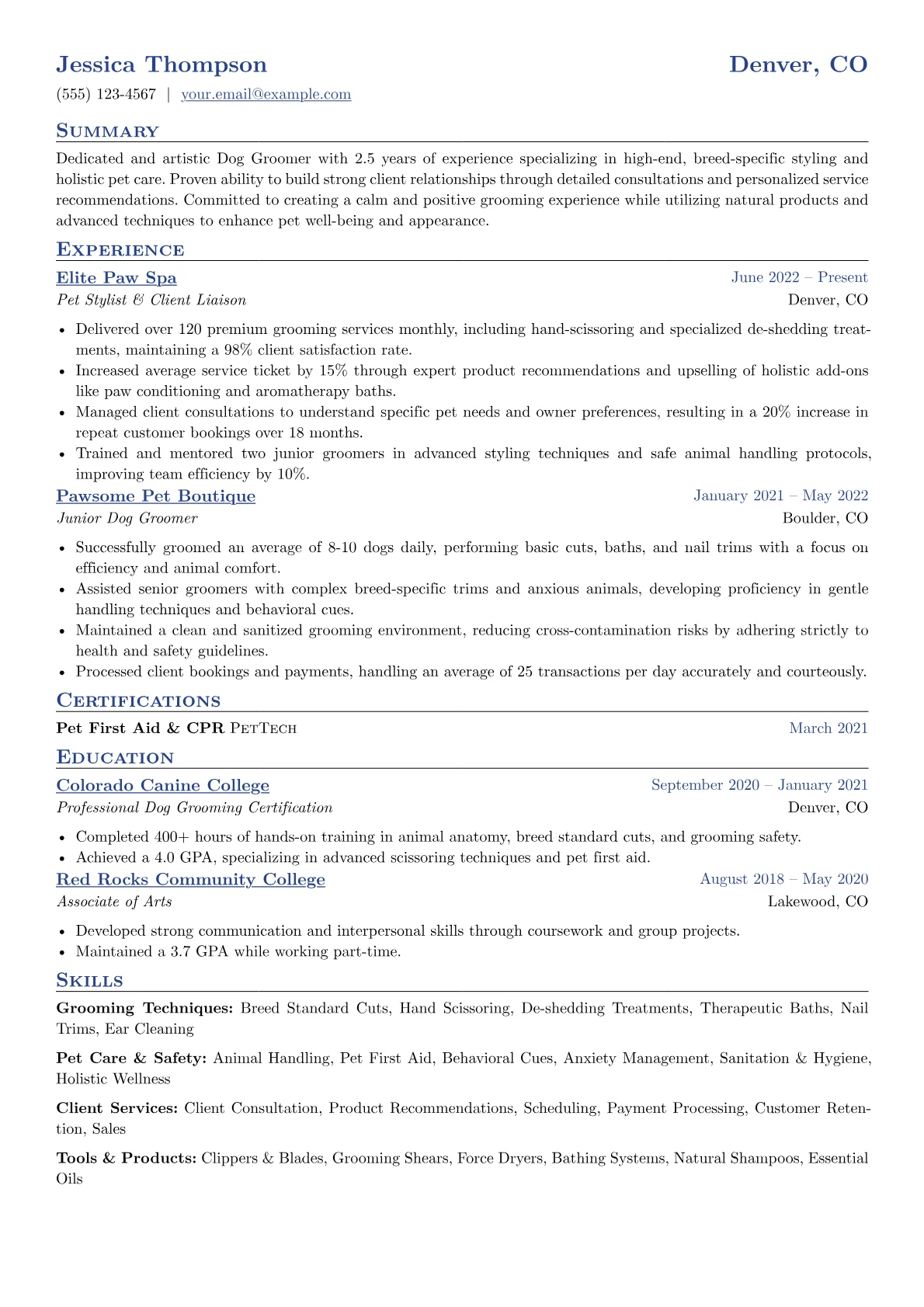 Holistic Pet Groomer version - Page 1