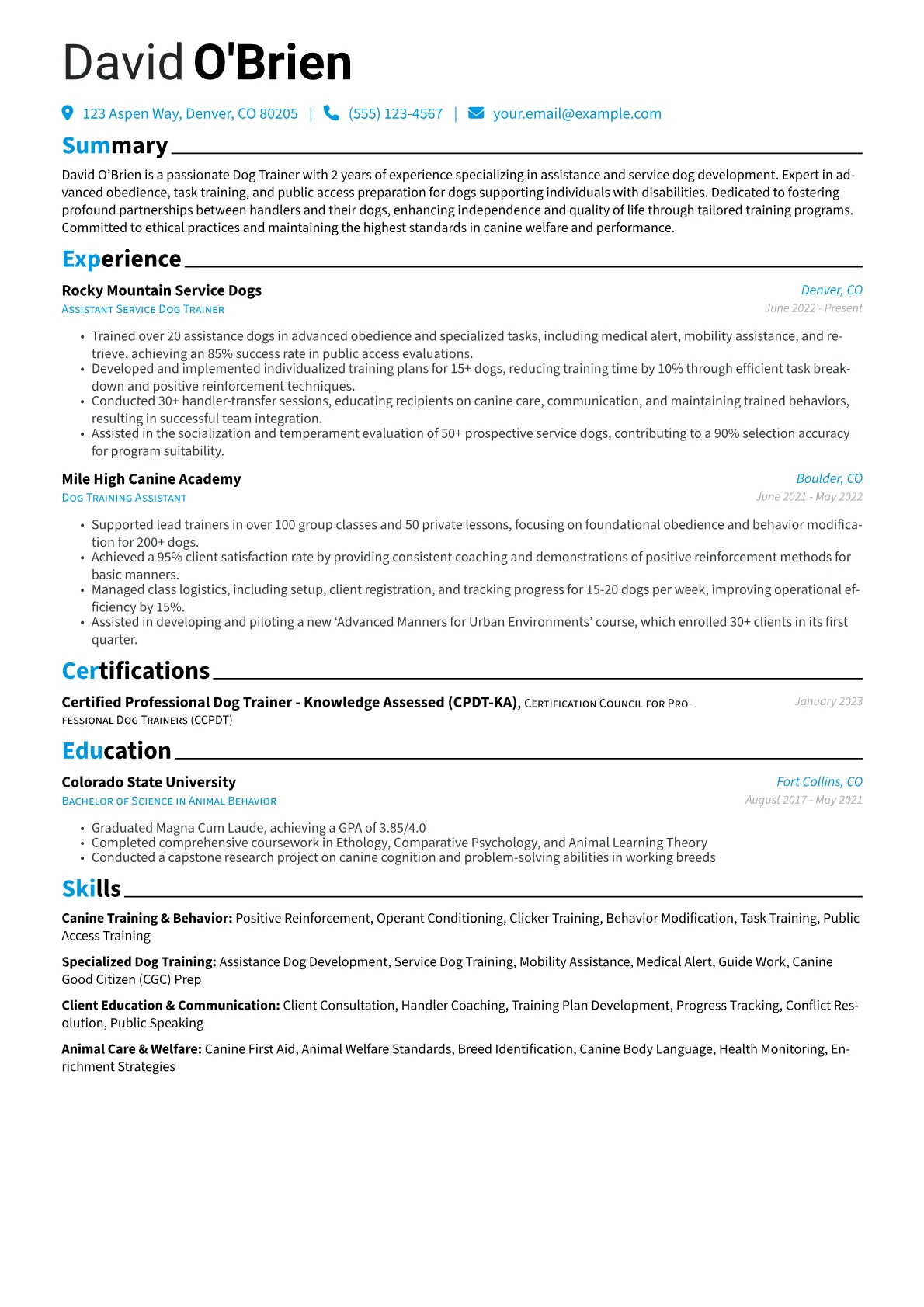 Dog Trainer version - Page 1