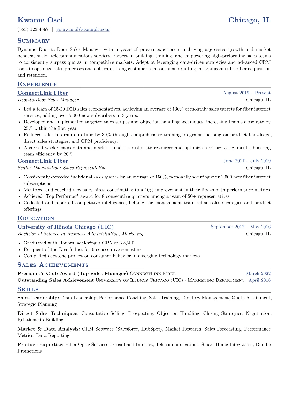 Door-to-Door Sales version - Page 1