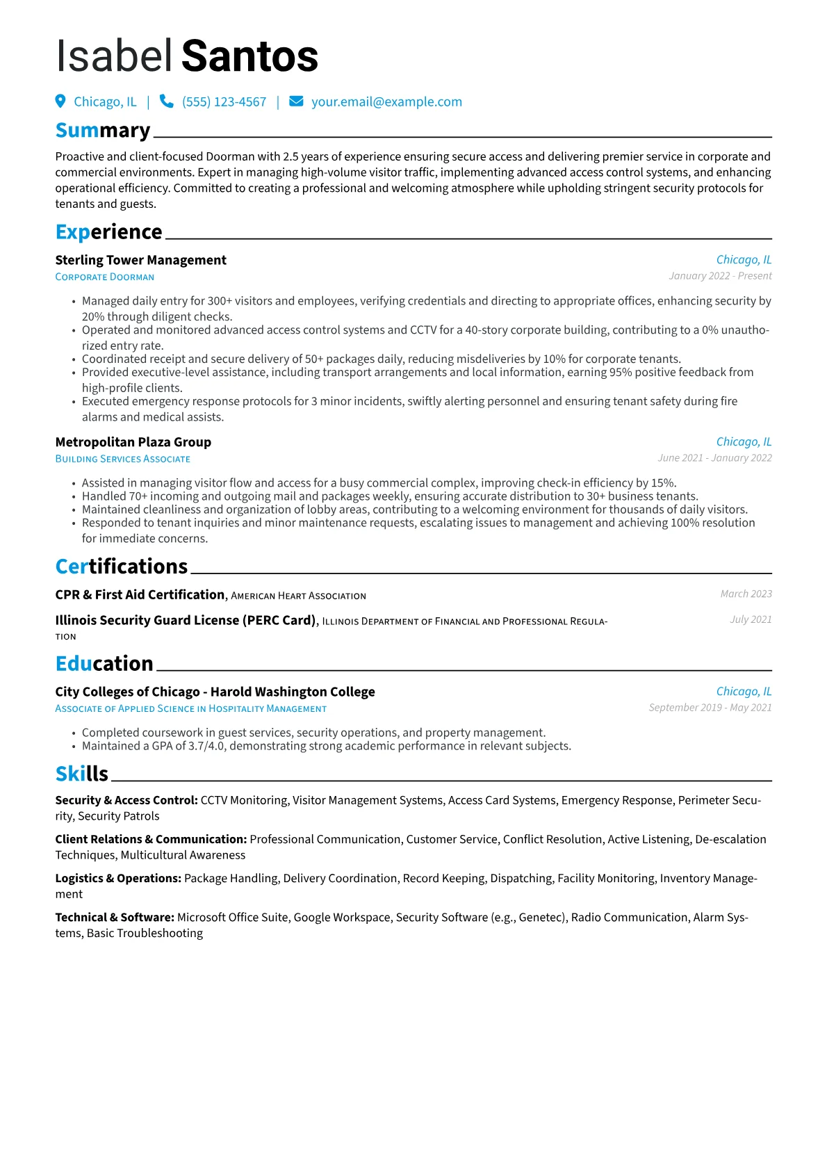 Corporate Doorman version - Page 1