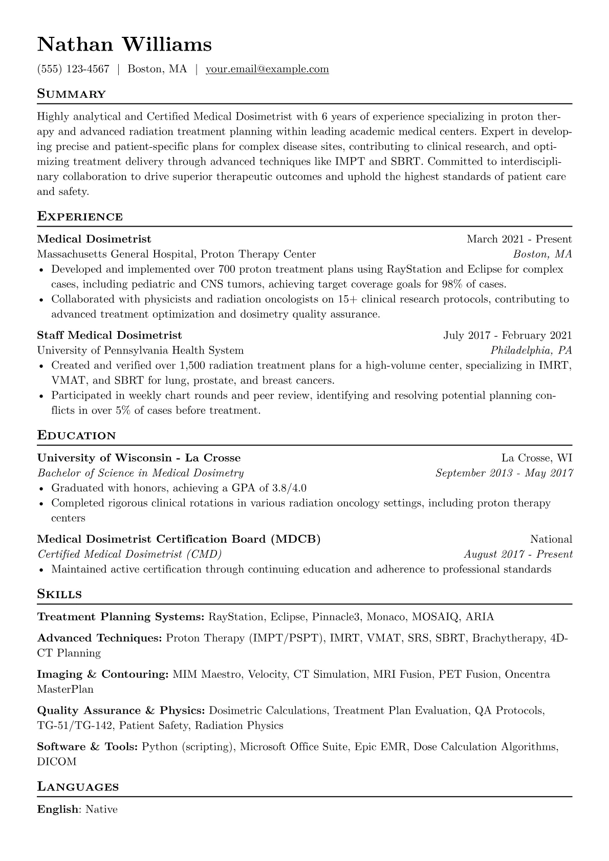 Dosimetrist - Proton version - Page 1