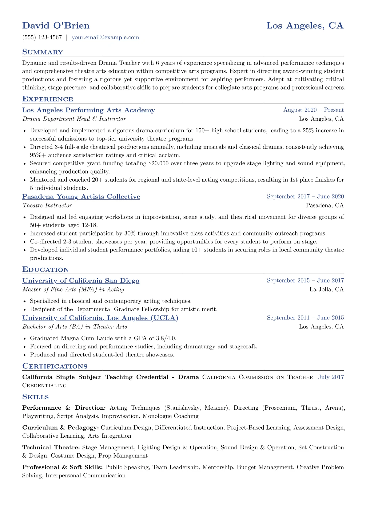 Performance & Direction version - Page 1