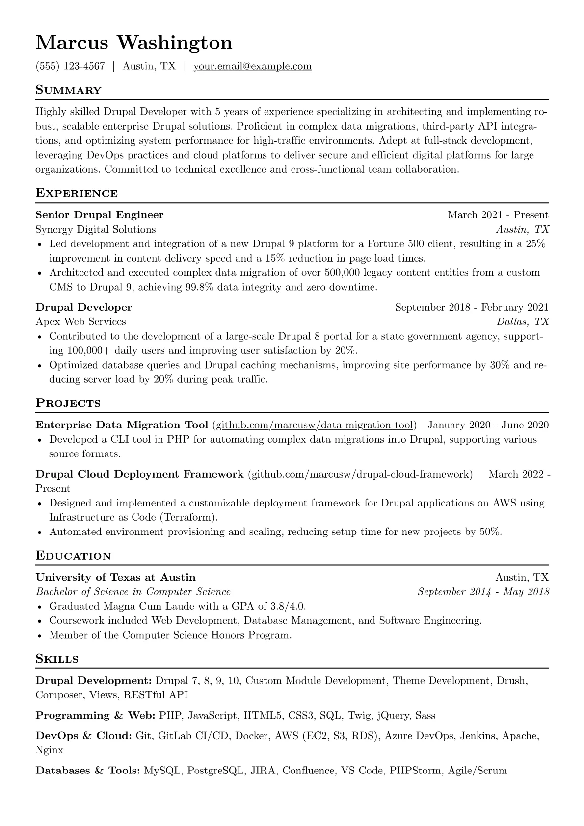 Drupal Developer version - Page 1