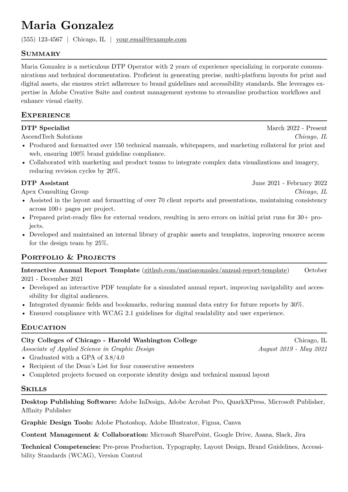 DTP Operator version - Page 1