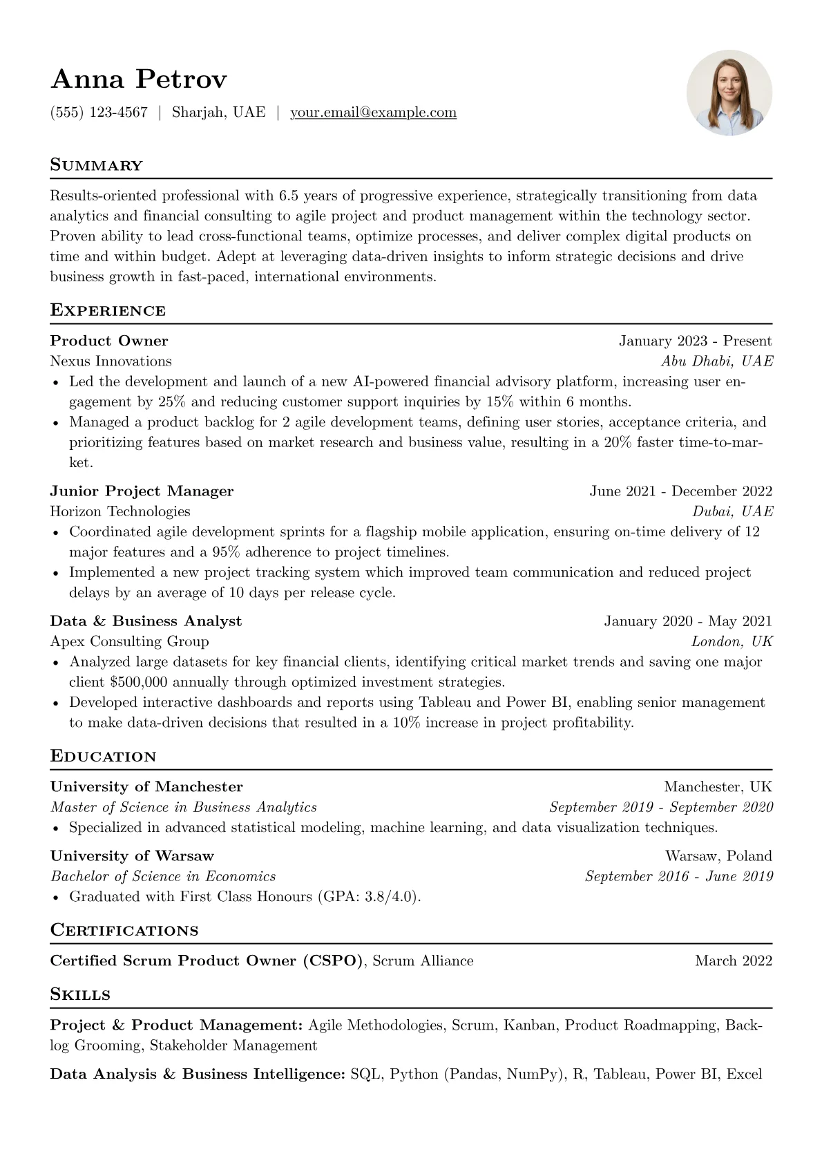 Career changer version - Page 1