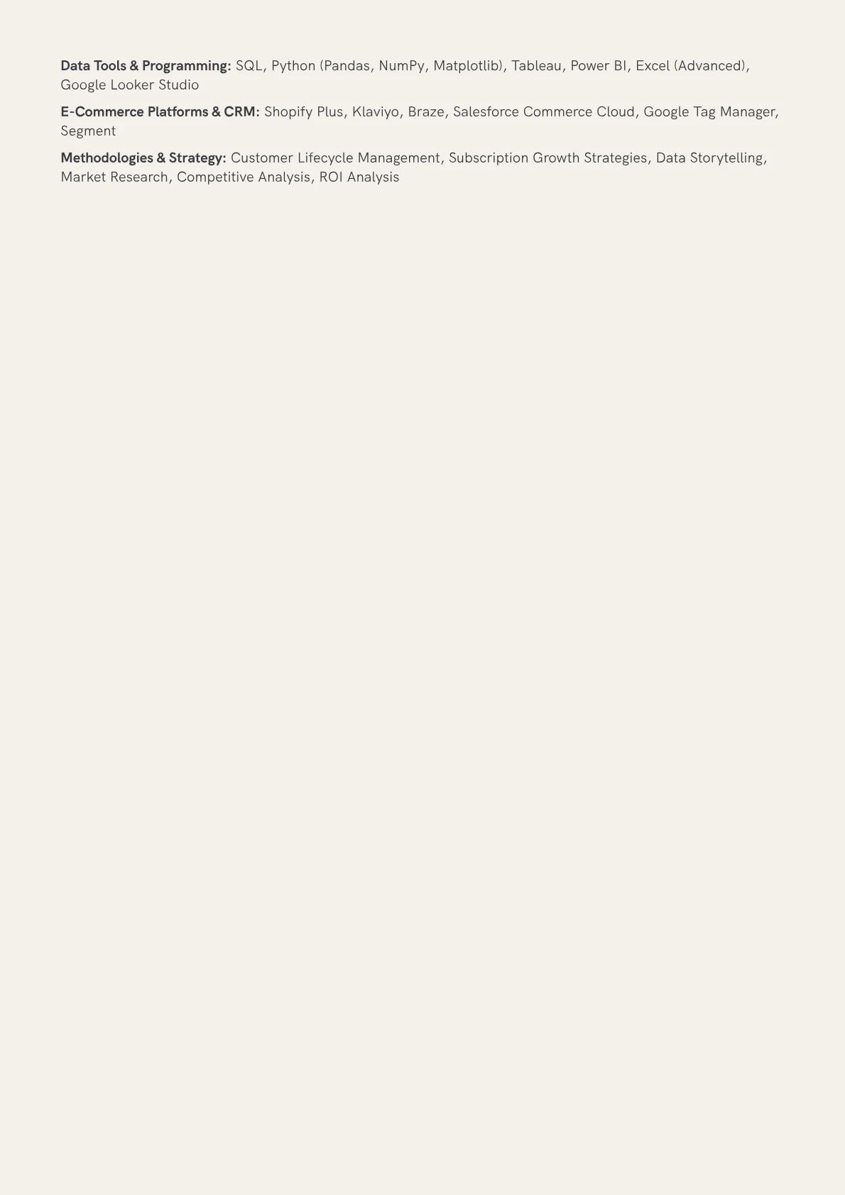 E-Commerce Analytics version - Page 2