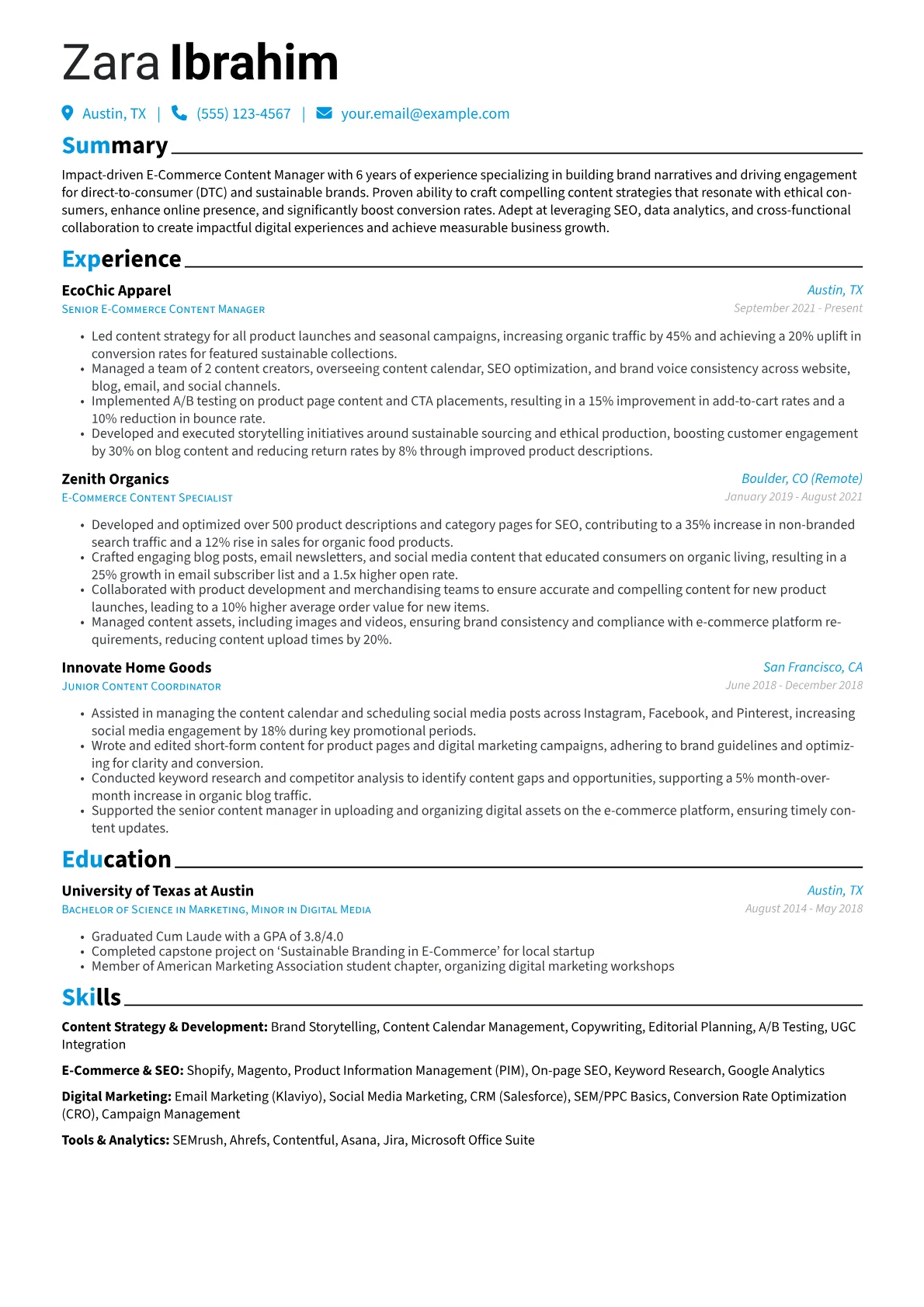 E-Commerce Content version - Page 1