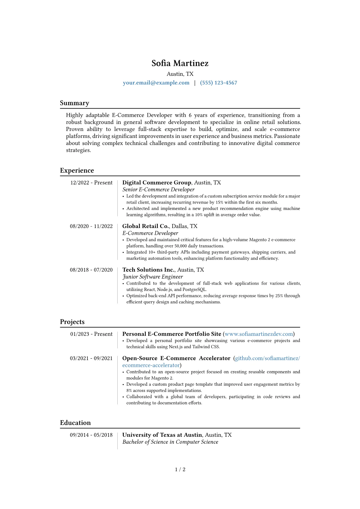 Career changer version - Page 1