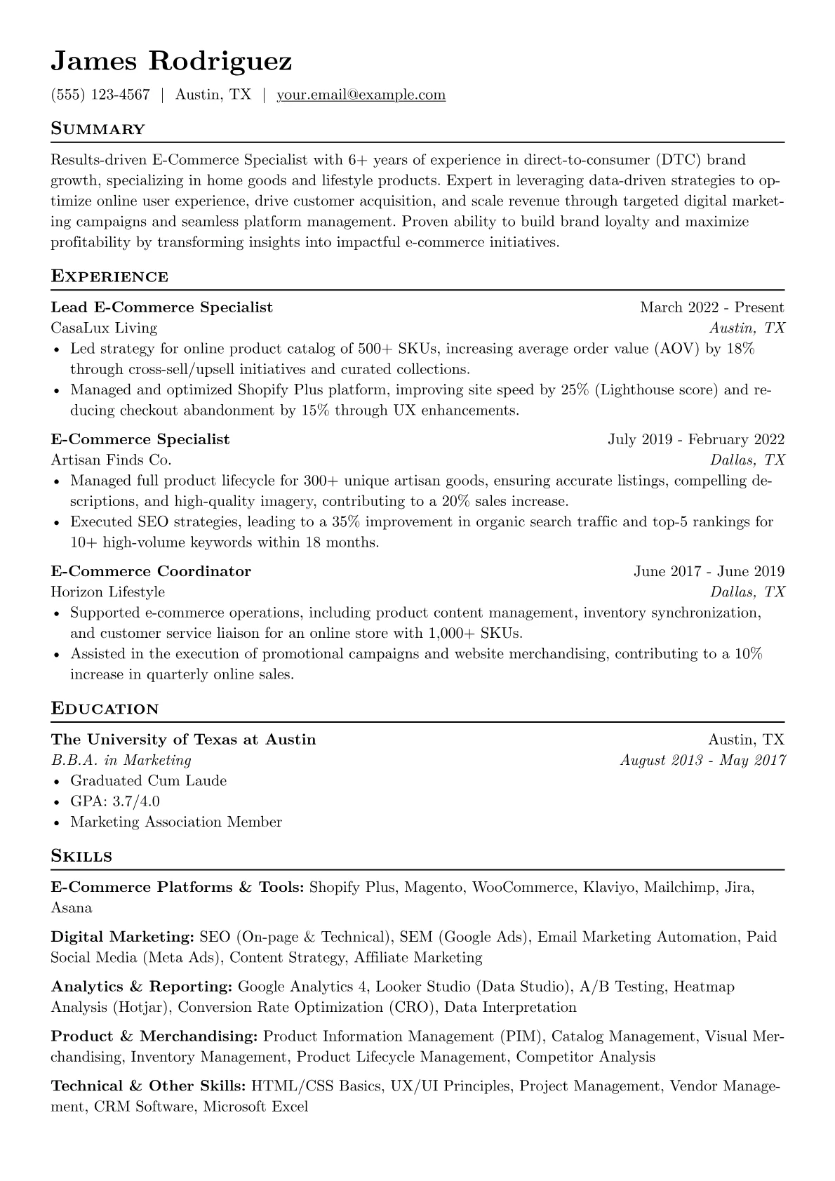 DTC Home Goods E-Commerce version - Page 1