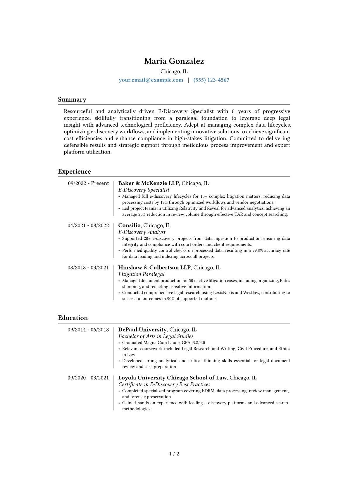Career changer version - Page 1