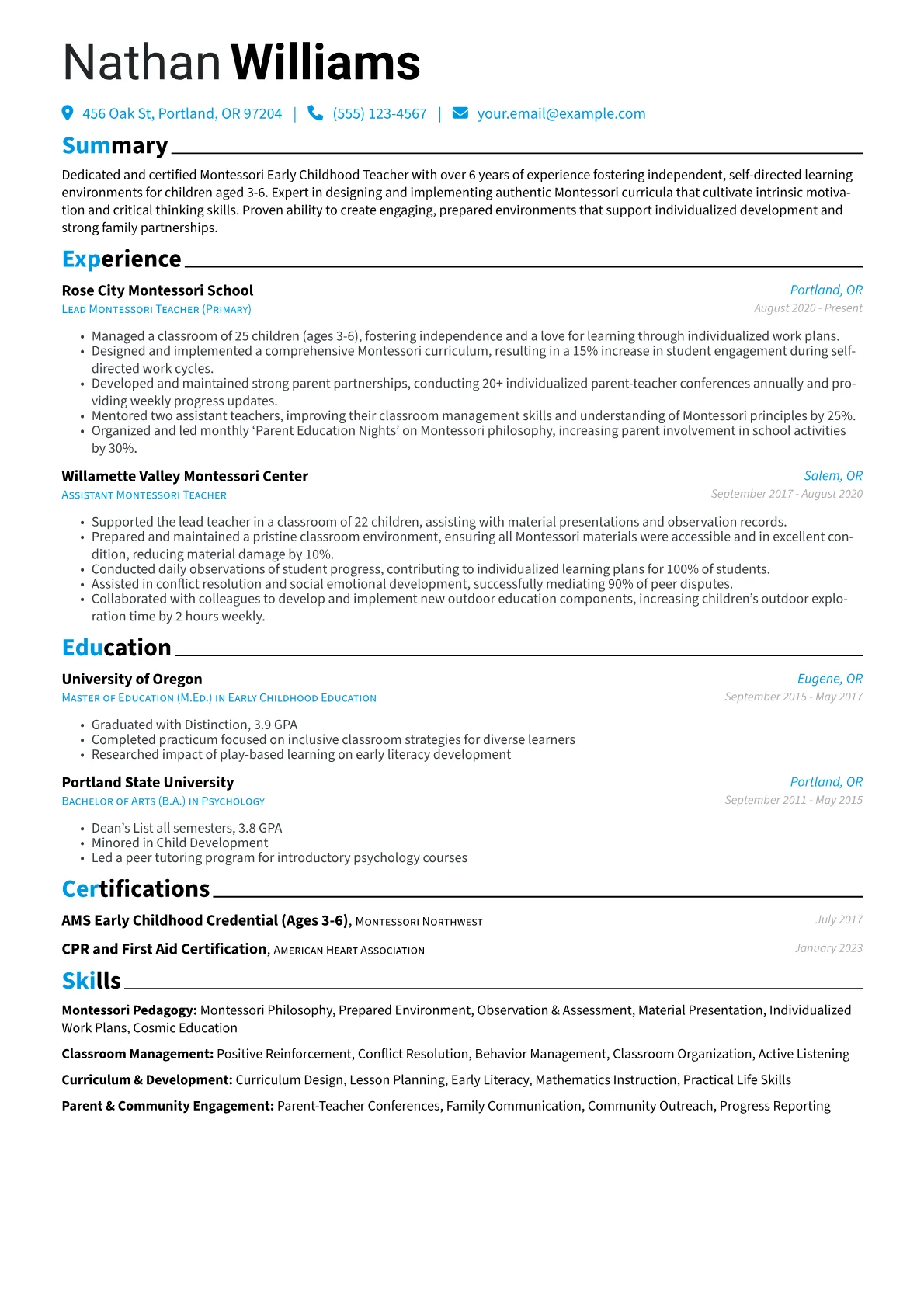 Montessori Educator version - Page 1