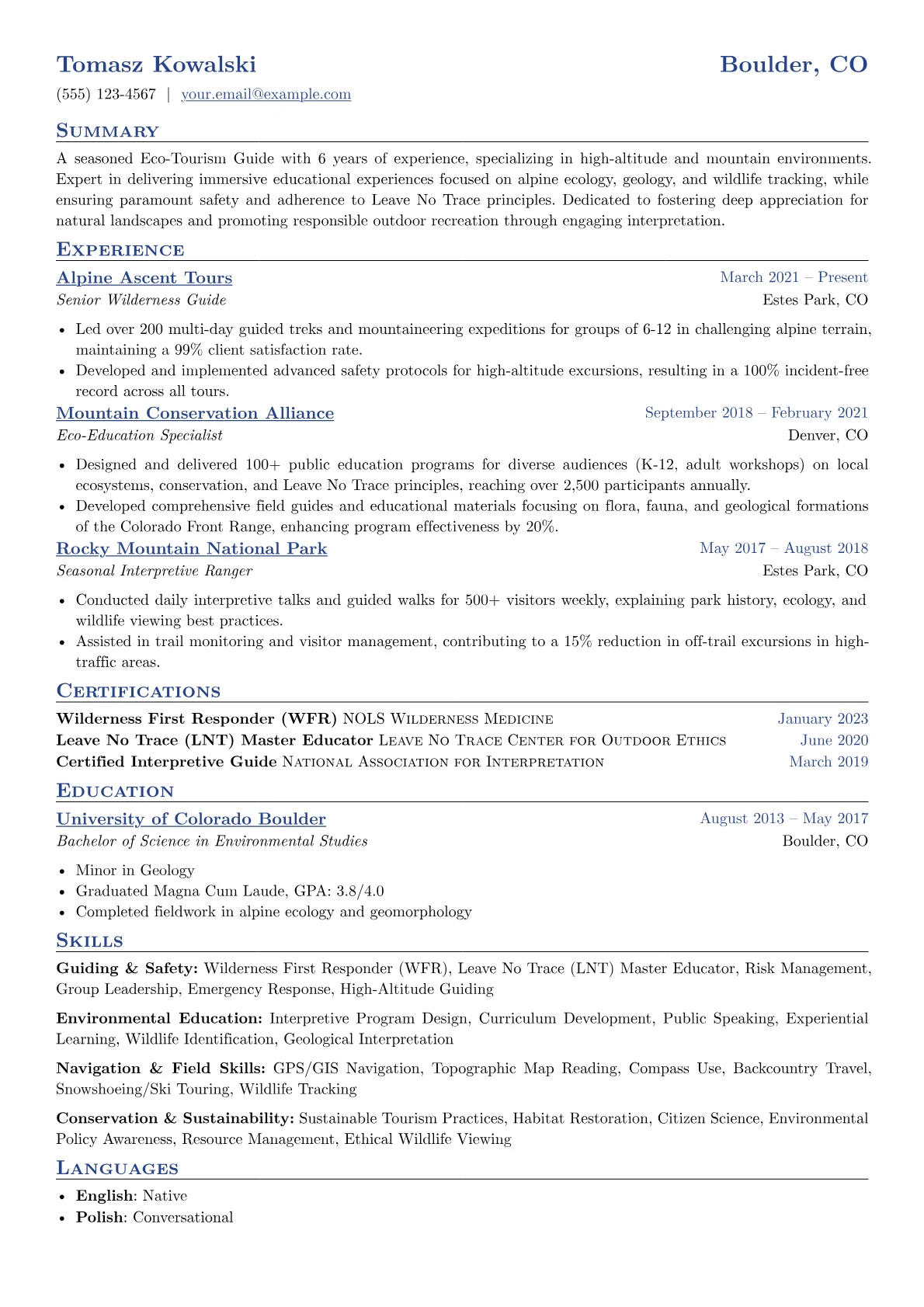 Eco-Tourism Guide version - Page 1