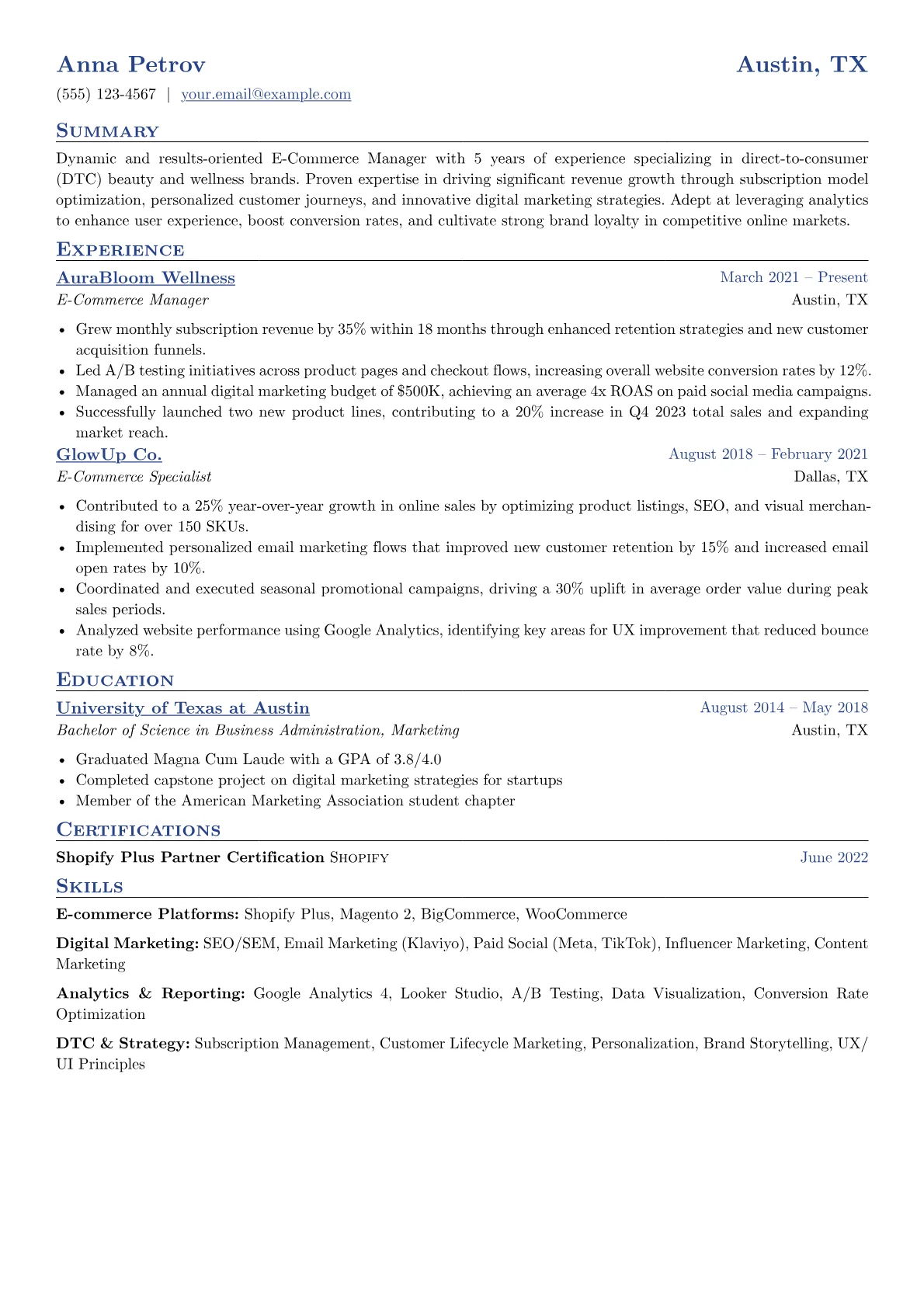 DTC Beauty/Wellness version - Page 1