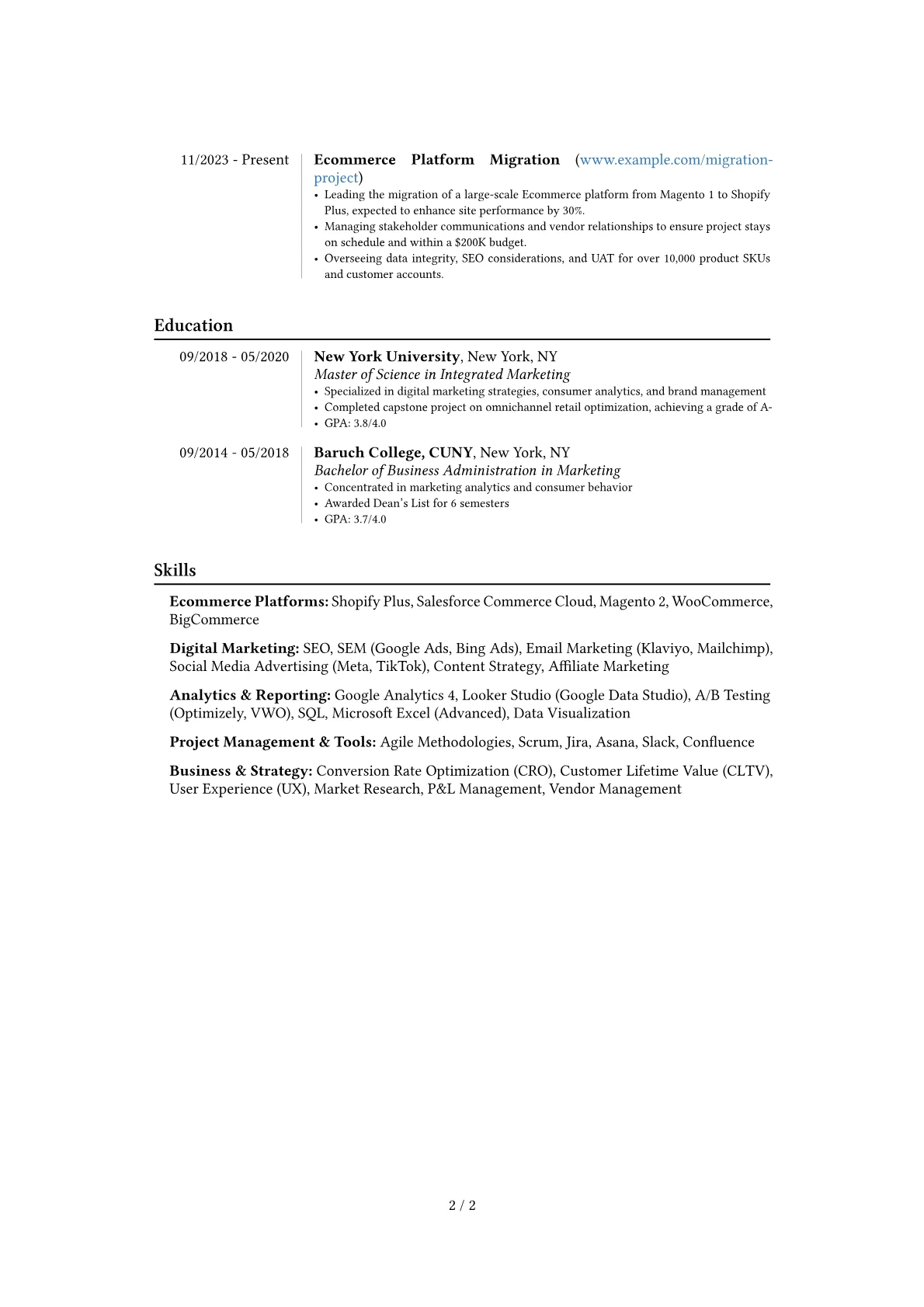Career changer version - Page 2