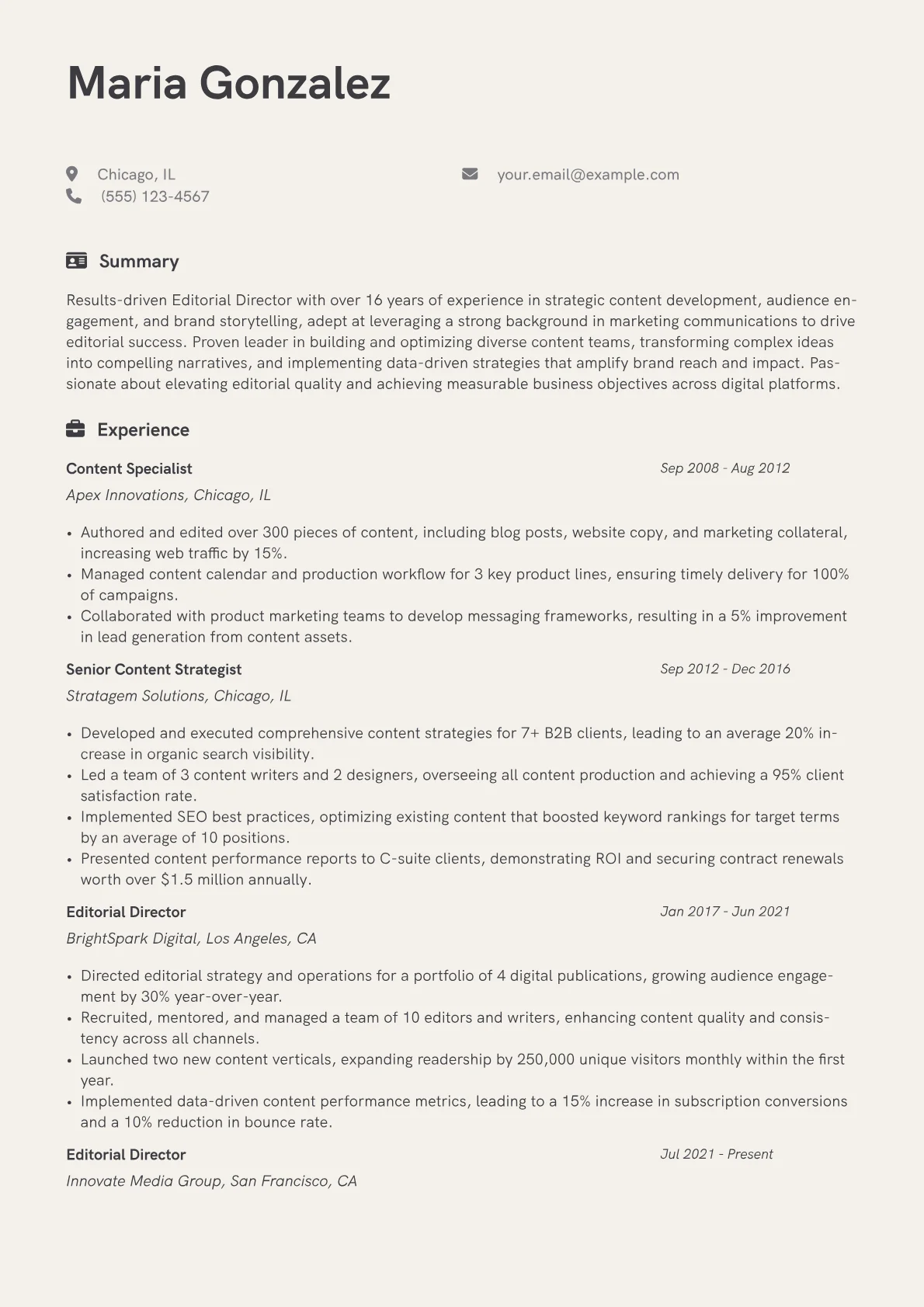 Career changer version - Page 1
