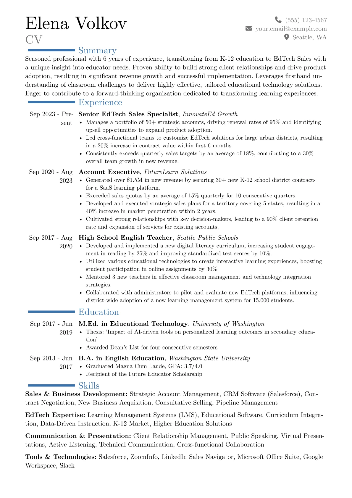 Career changer version - Page 1