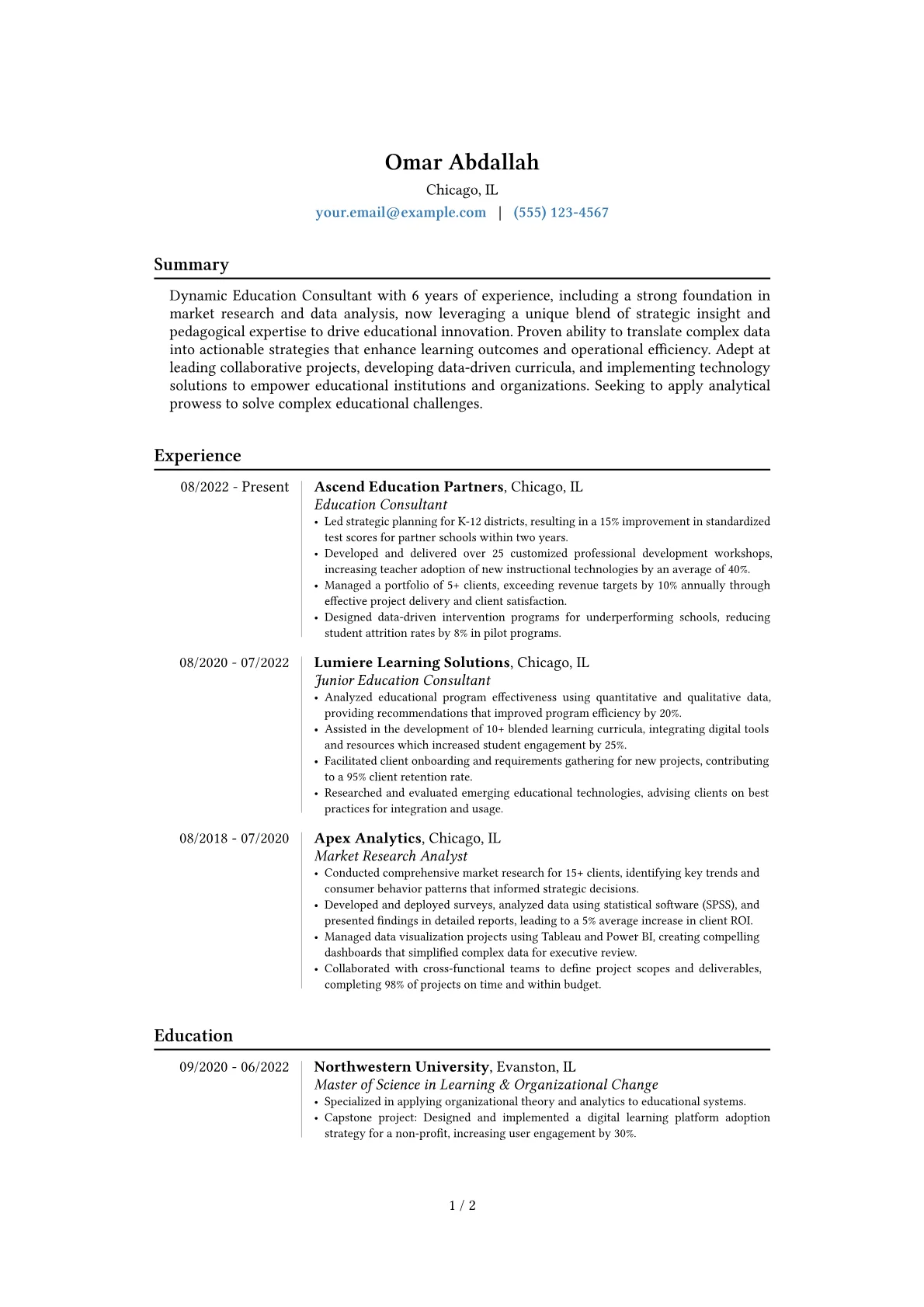 Career changer version - Page 1