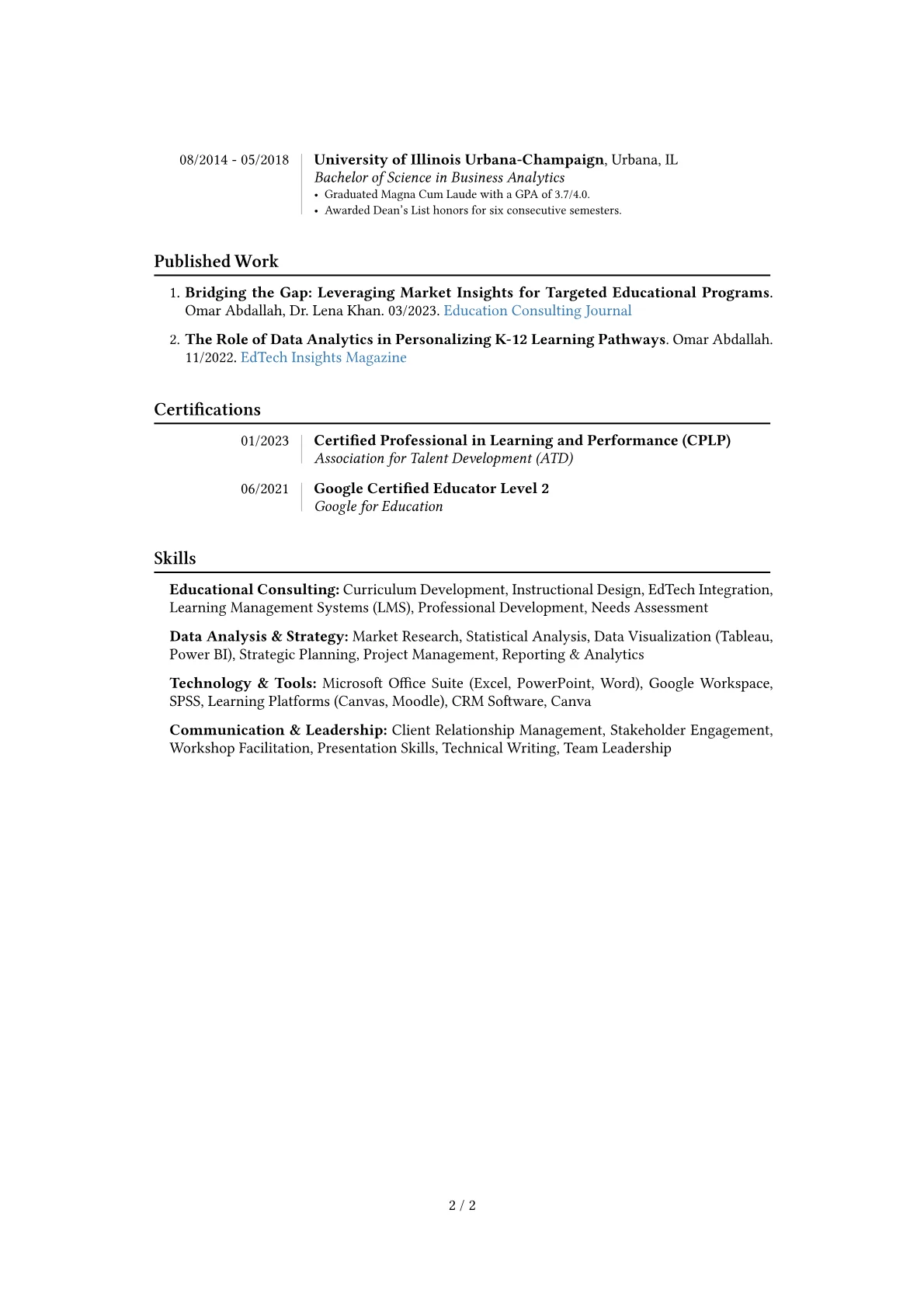 Career changer version - Page 2