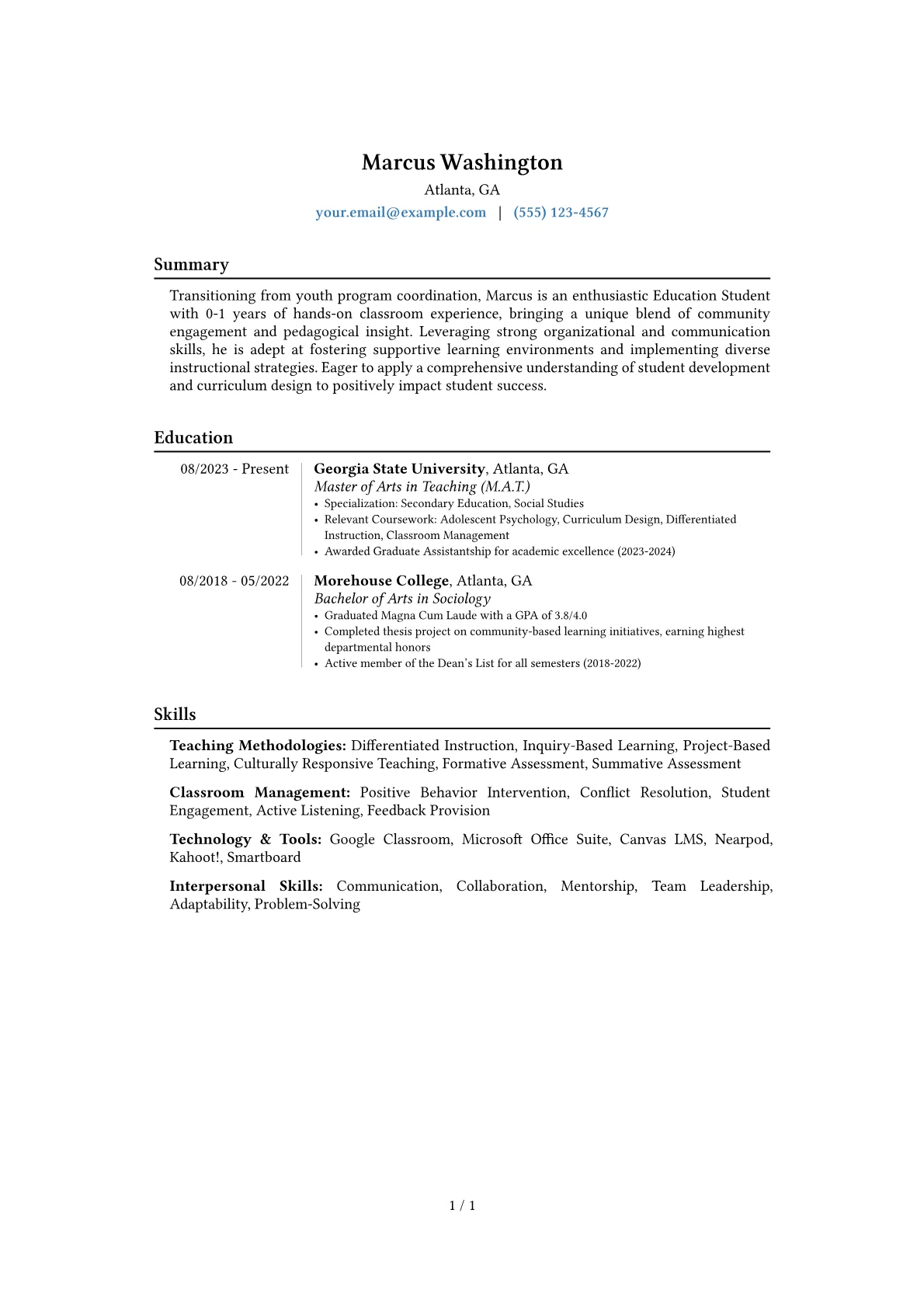 Career changer version - Page 1