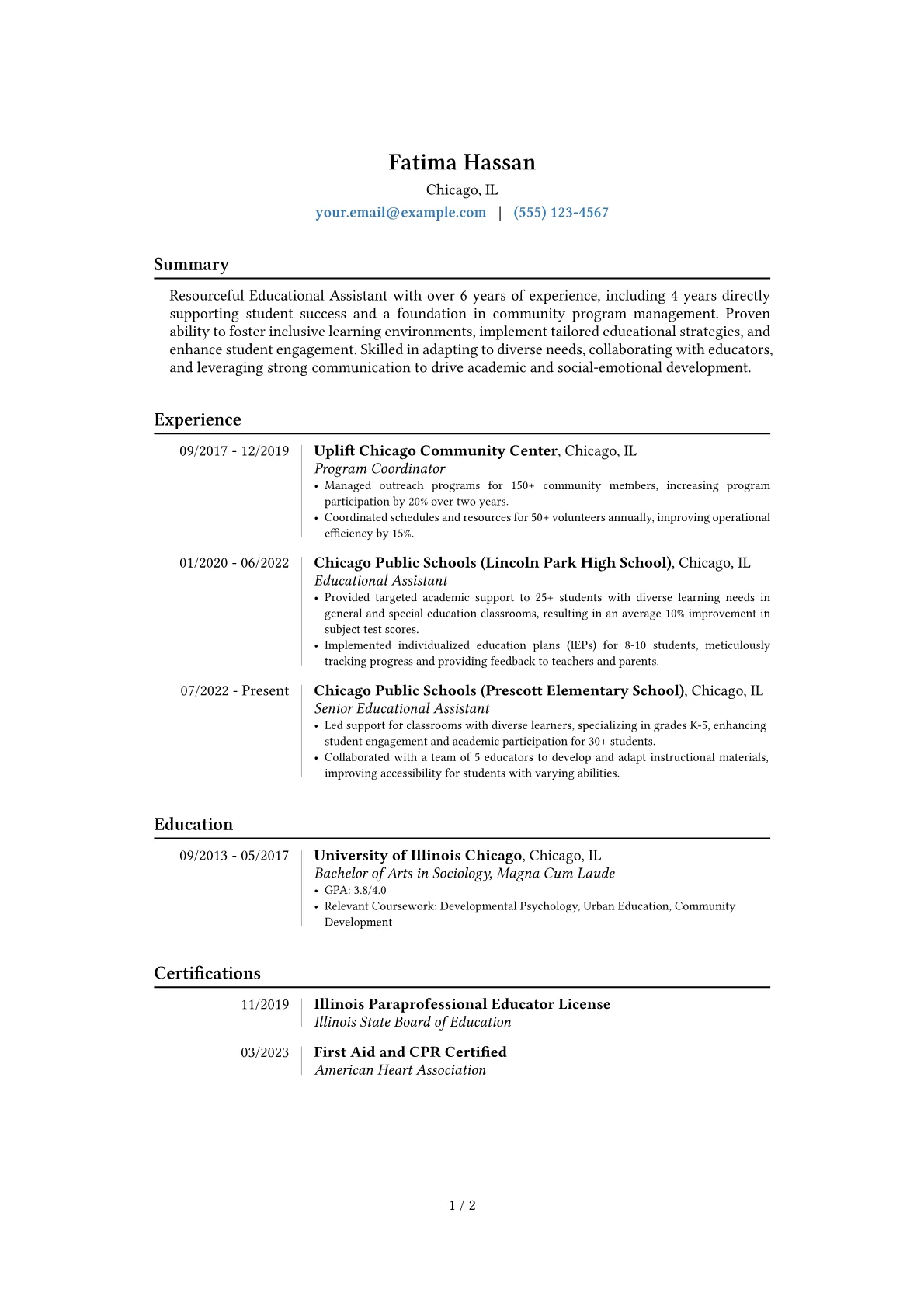 Career changer version - Page 1