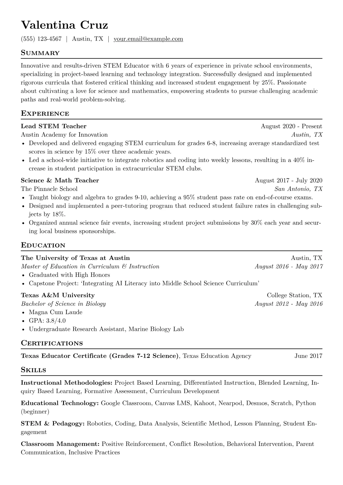 Educator - STEM version - Page 1