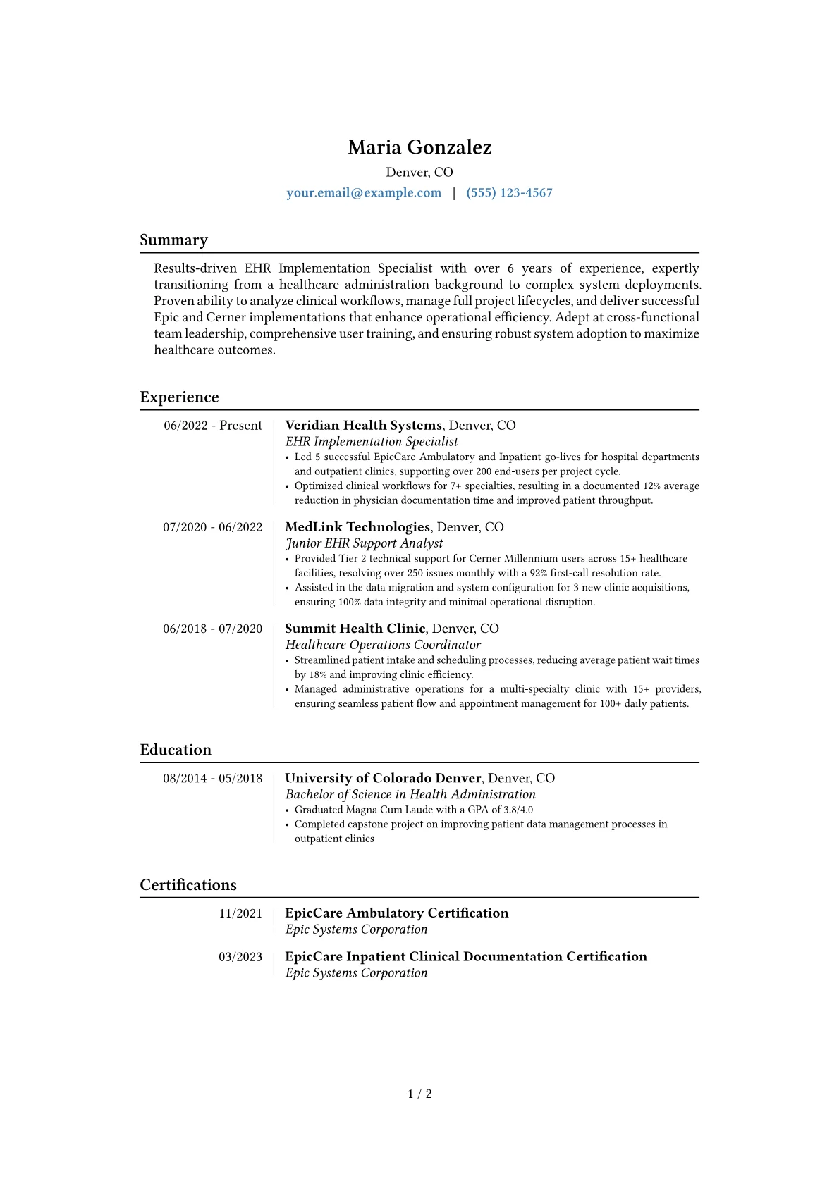 Career changer version - Page 1