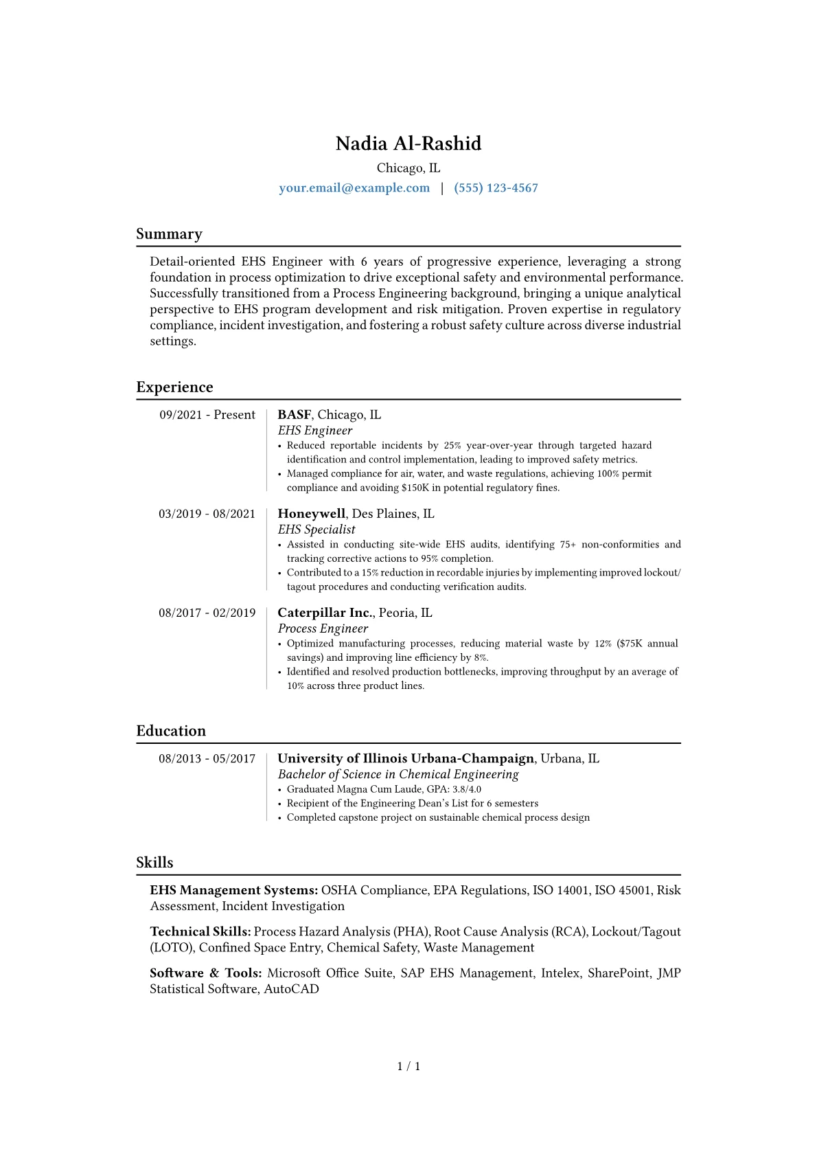Career changer version - Page 1