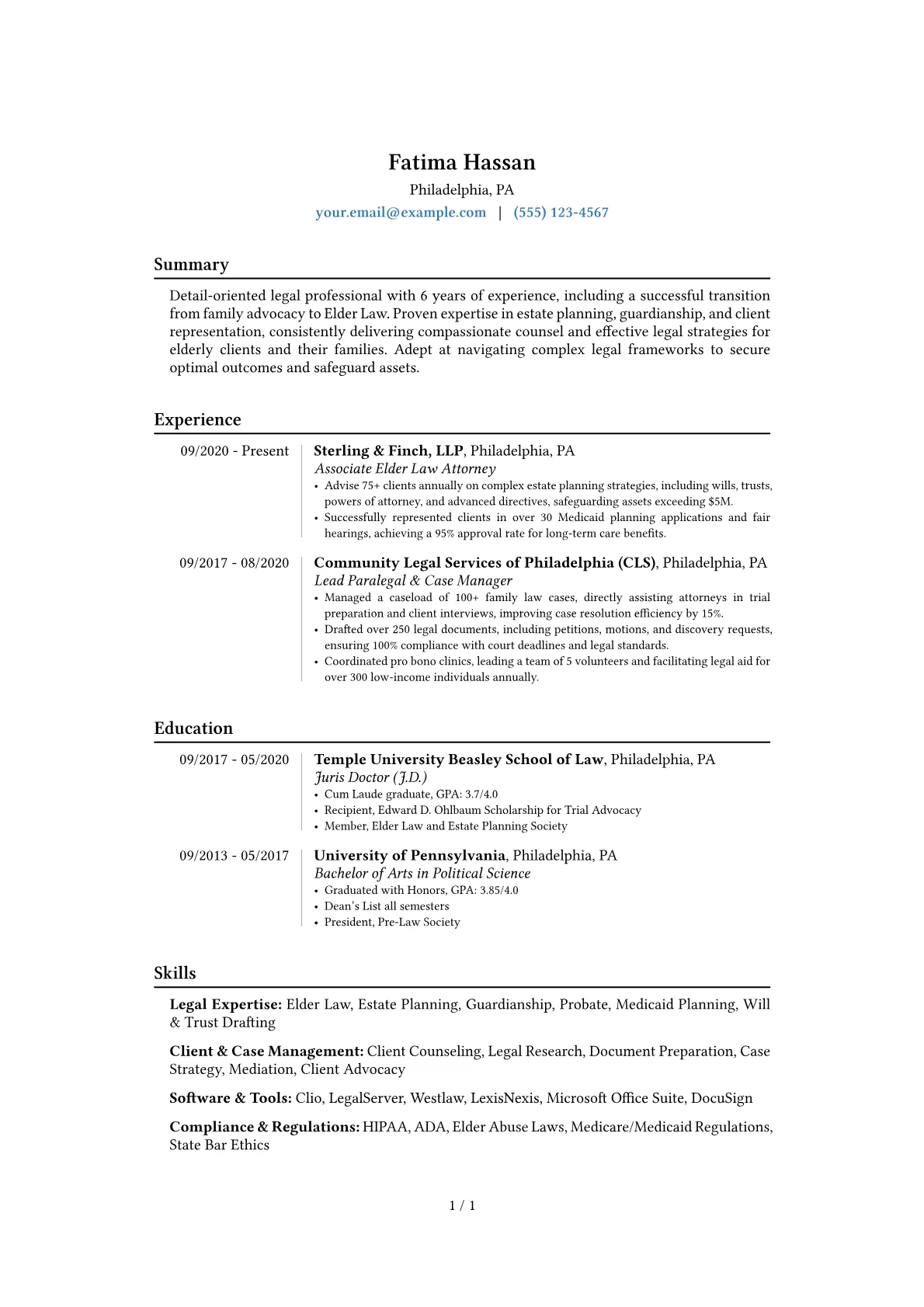 Career changer version - Page 1