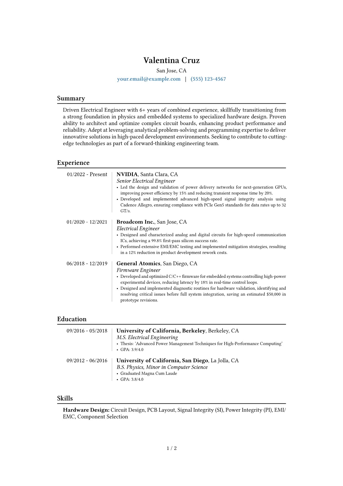Career changer version - Page 1