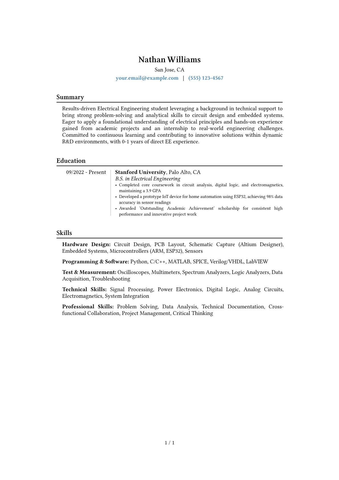 Career changer version - Page 1