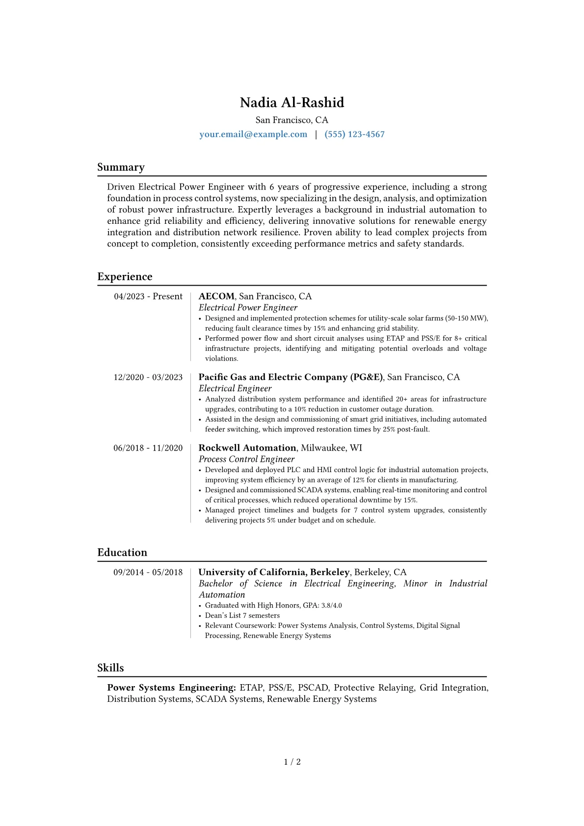 Career changer version - Page 1