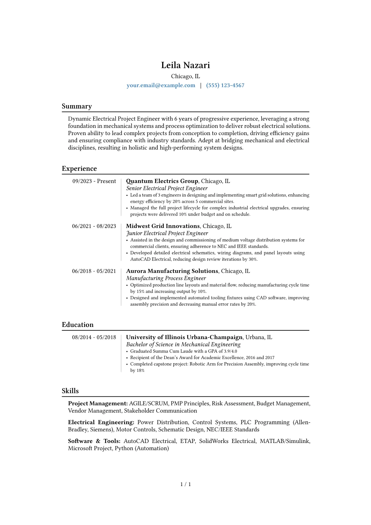 Career changer version - Page 1