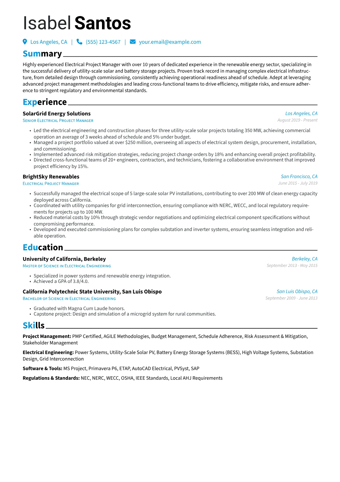 Project Management version - Page 1