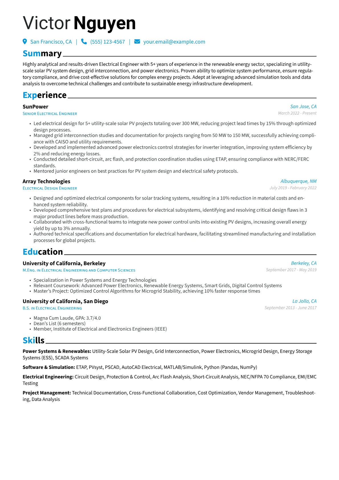 Electrical Engineer version - Page 1