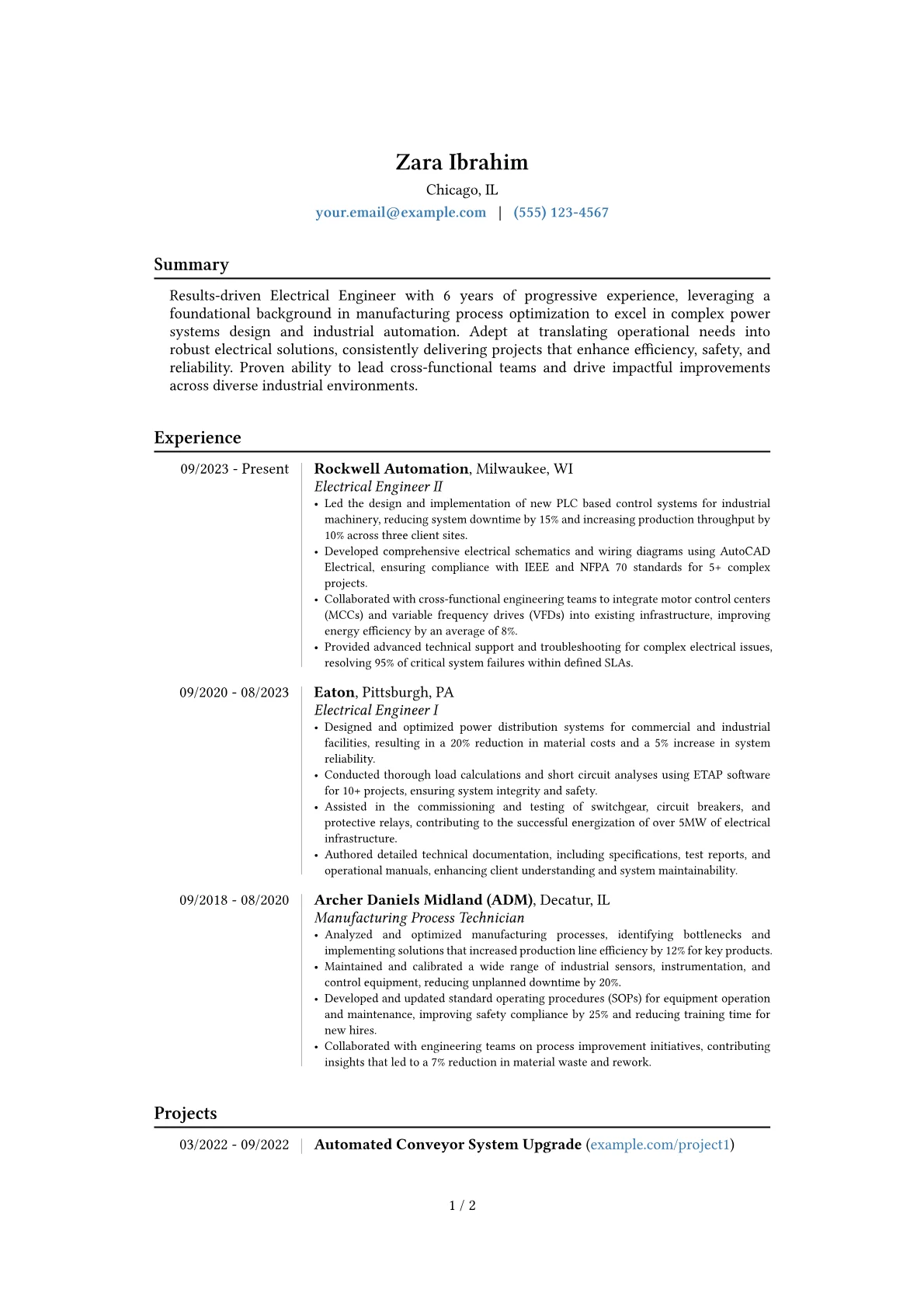 Career changer version - Page 1