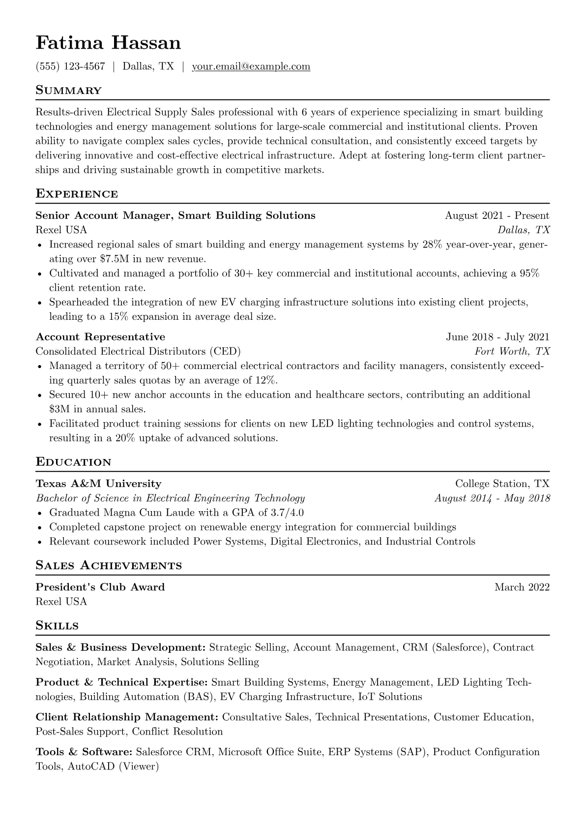 Electrical Supply version - Page 1