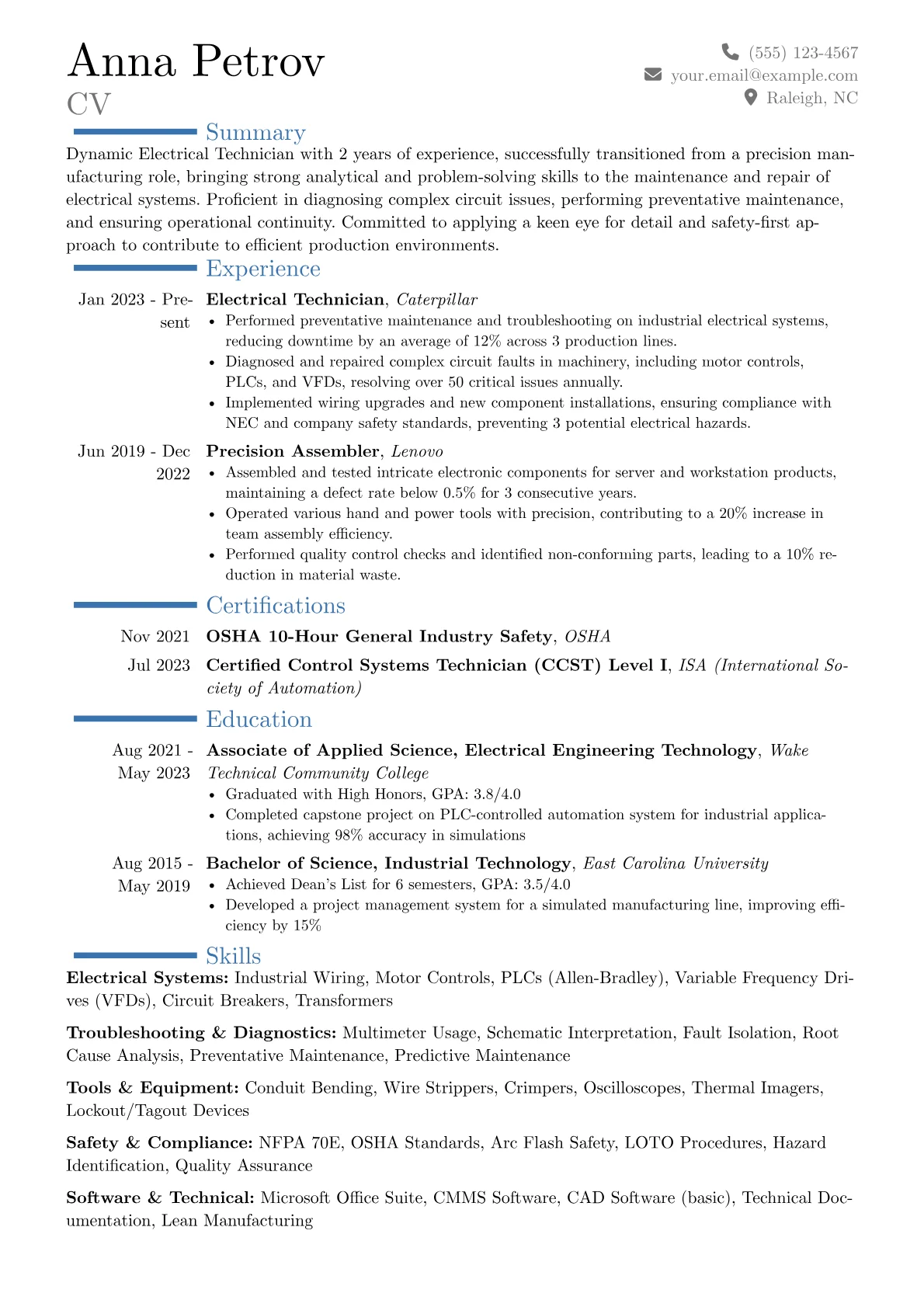 Career changer version - Page 1