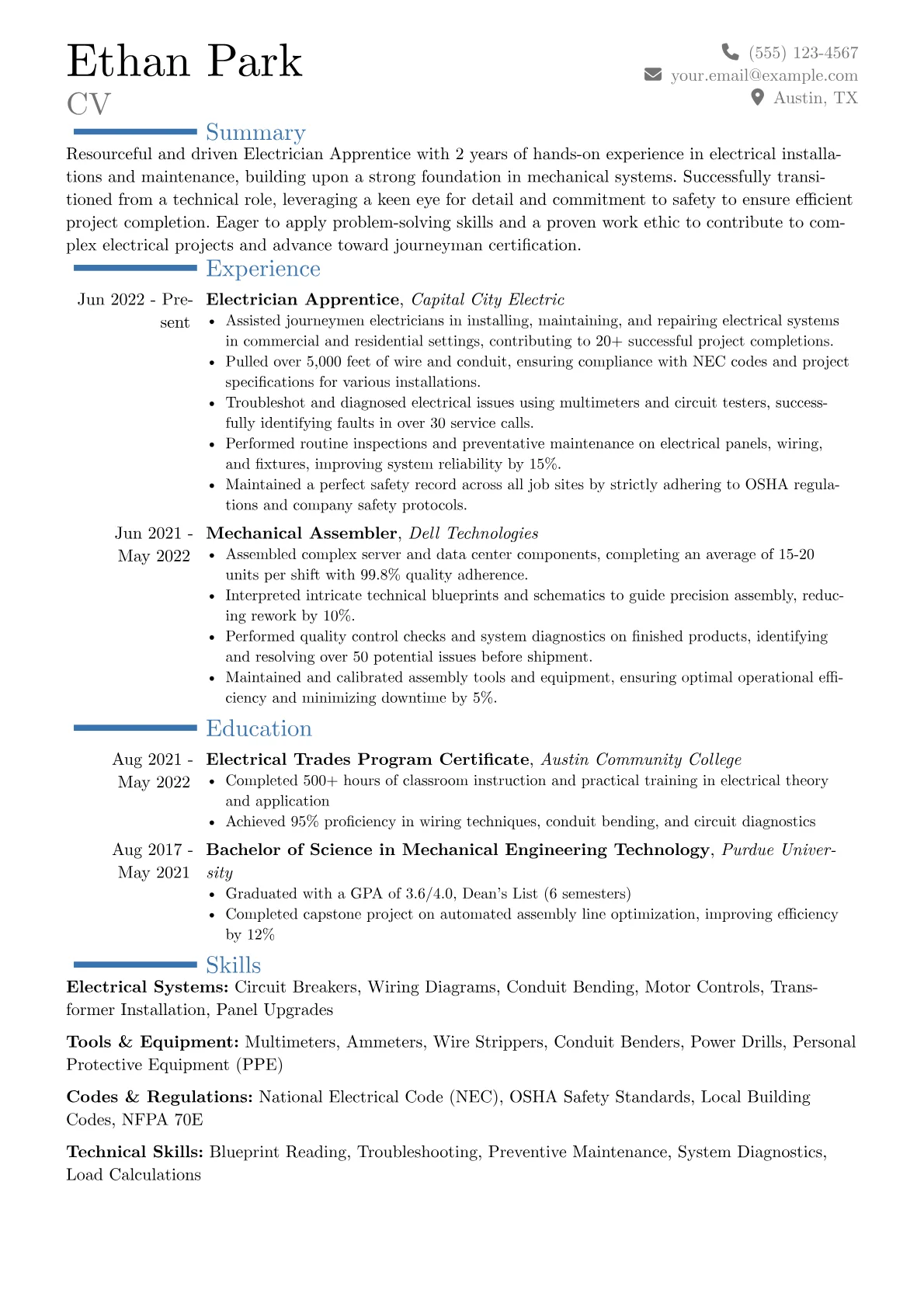 Career changer version - Page 1