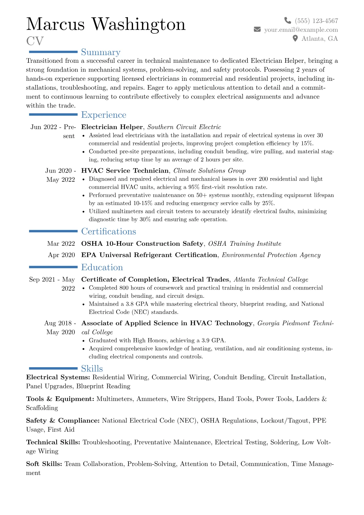 Career changer version - Page 1