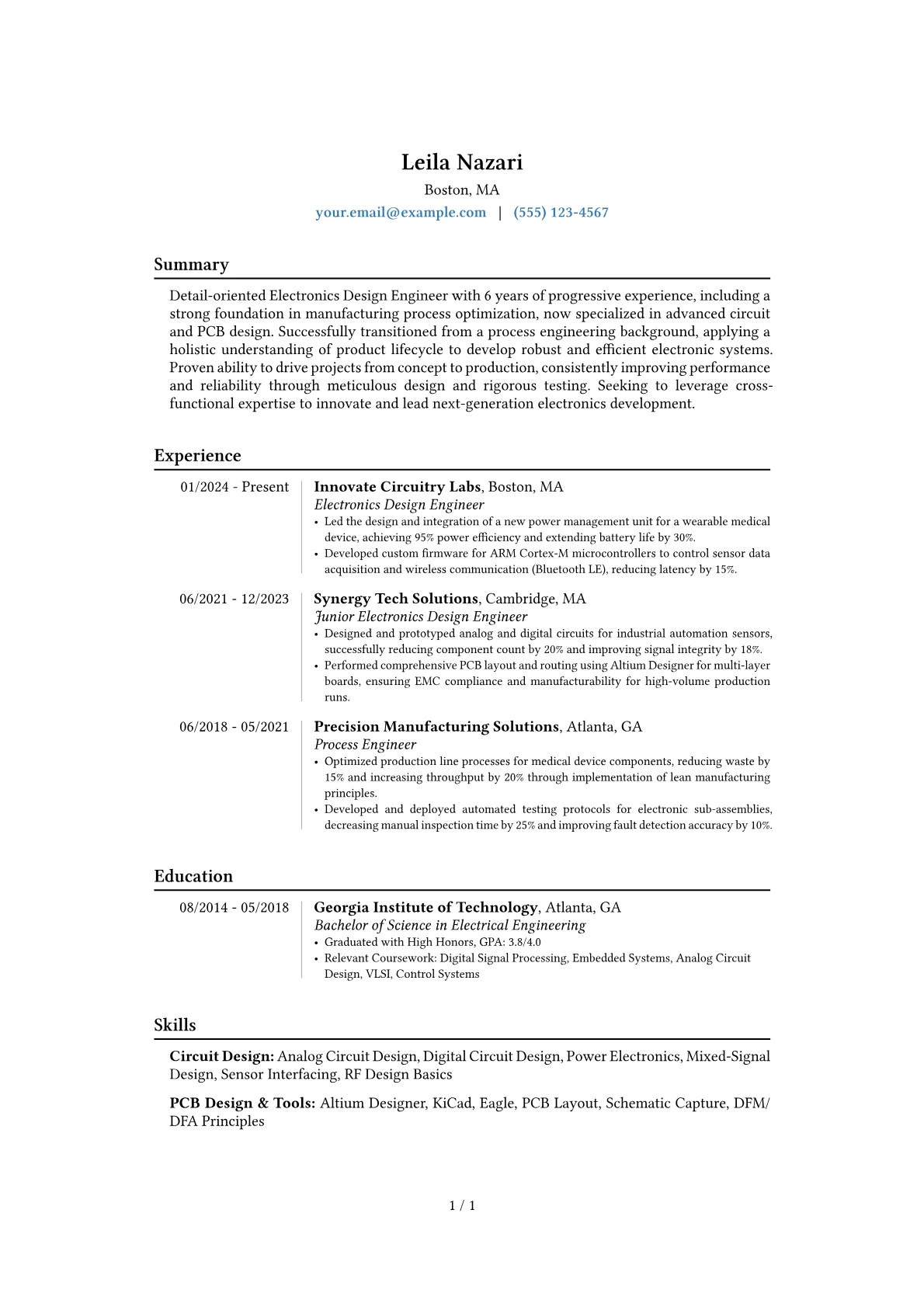 Career changer version - Page 1