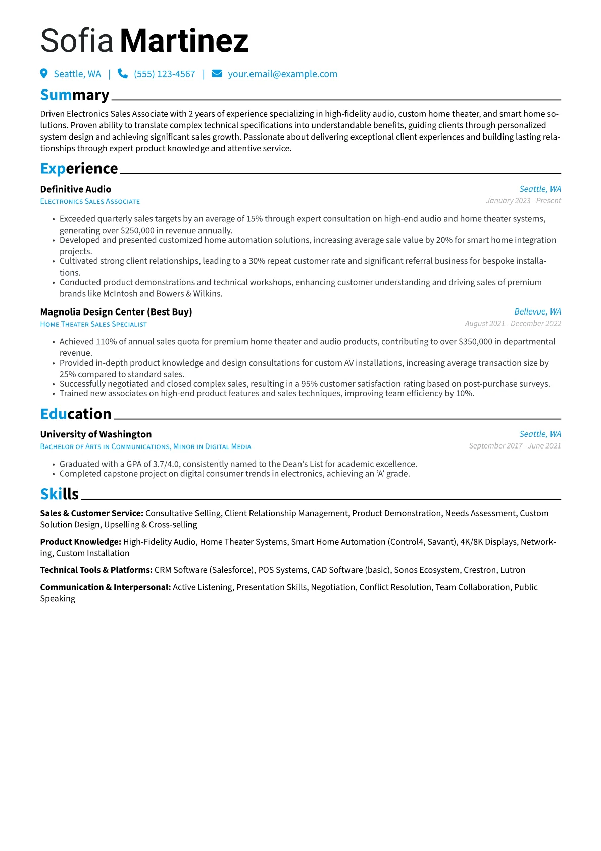 Electronics Sales version - Page 1