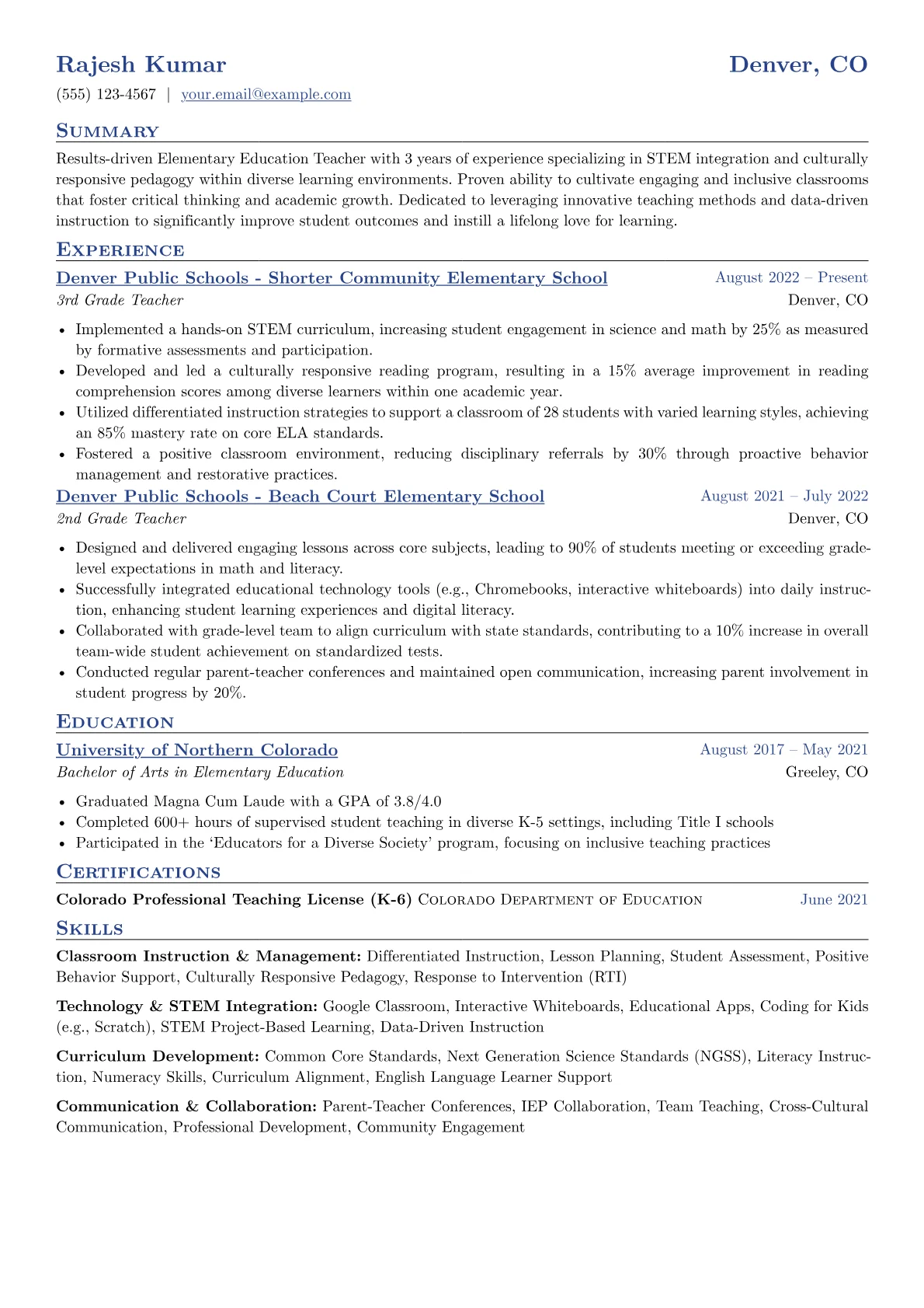Elementary Education version - Page 1