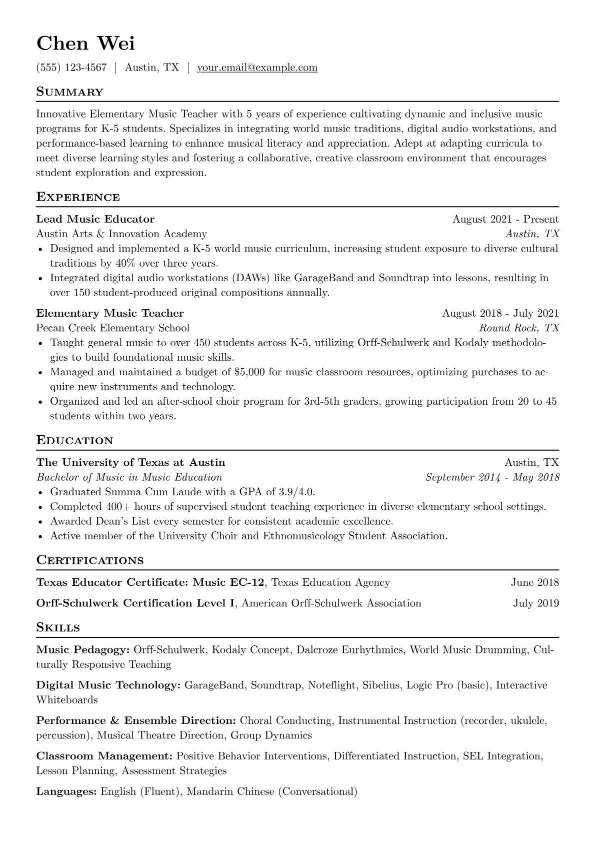 Elementary Music version - Page 1