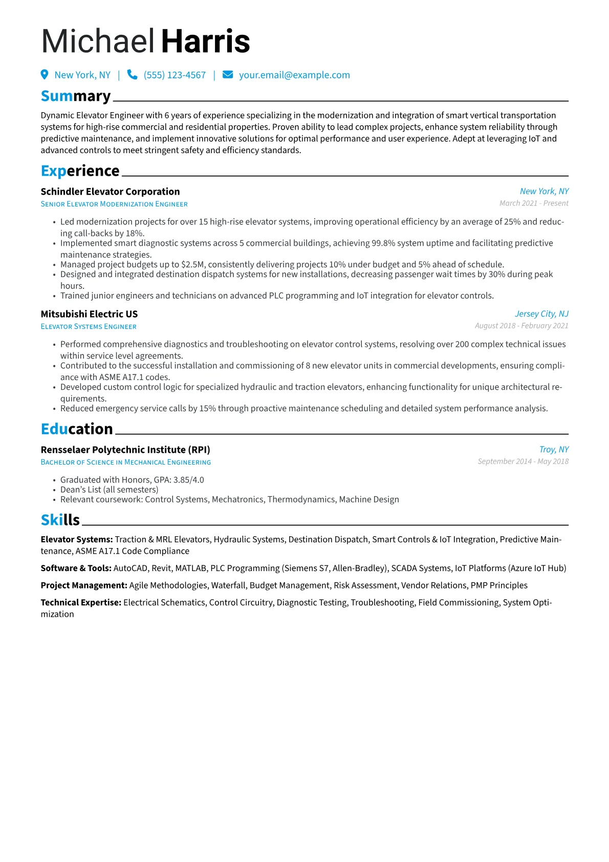 Elevator Engineer version - Page 1